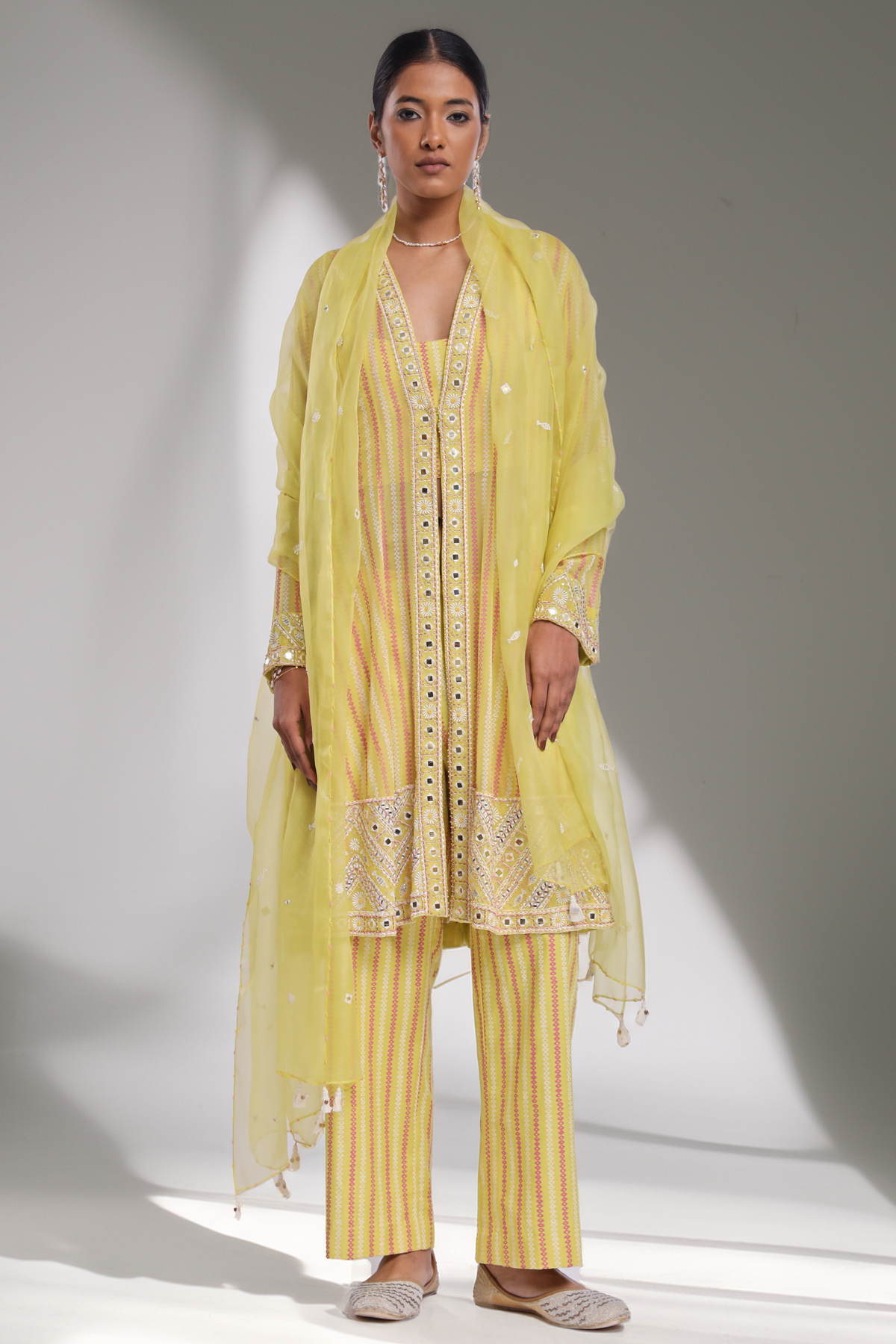 Lime Green Afra Set