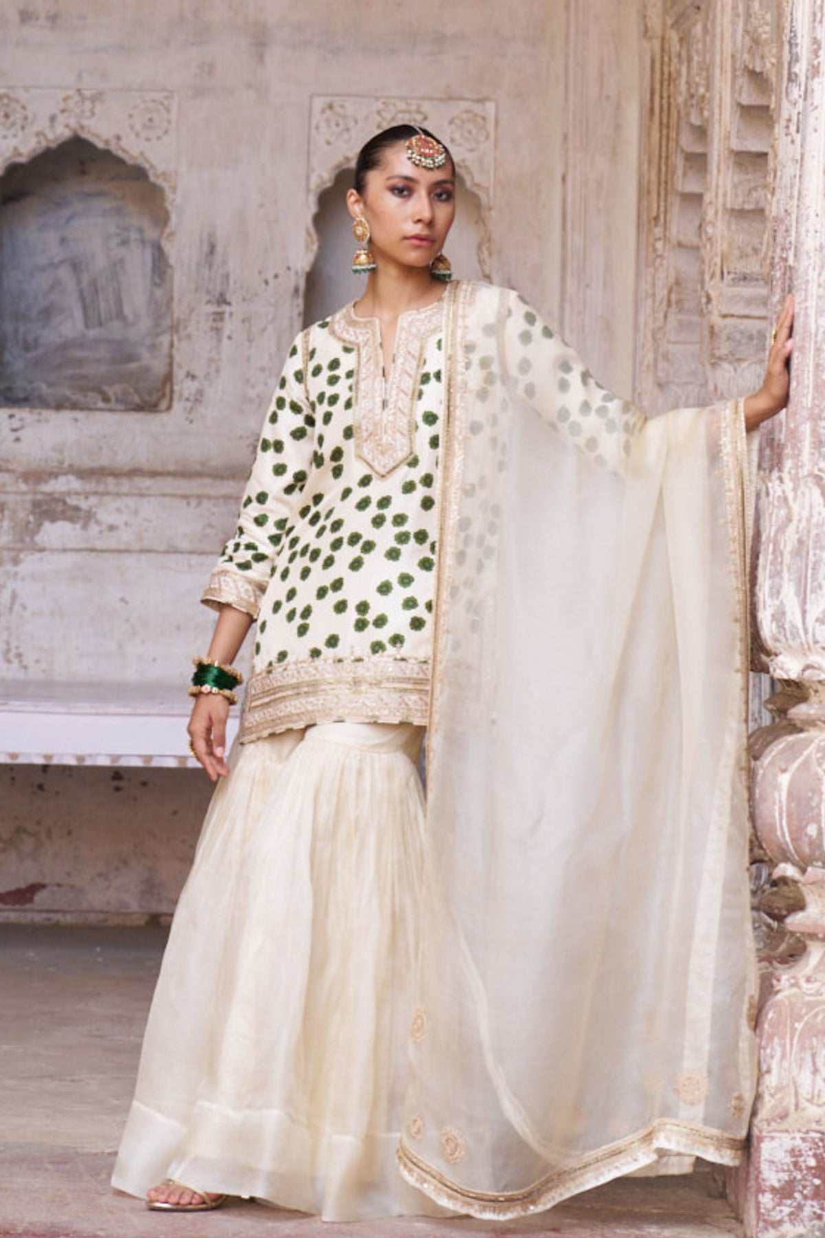 Leher Silk Organza Sharara Set