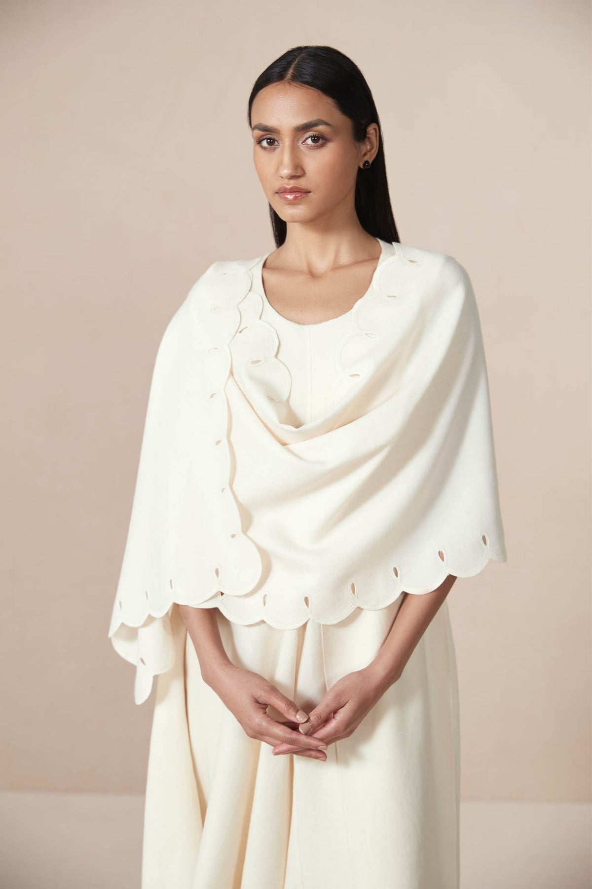 Dahlia Ivory Scarf