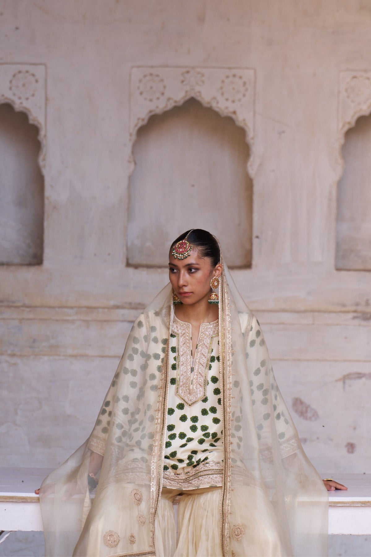 Leher Silk Organza Sharara Set