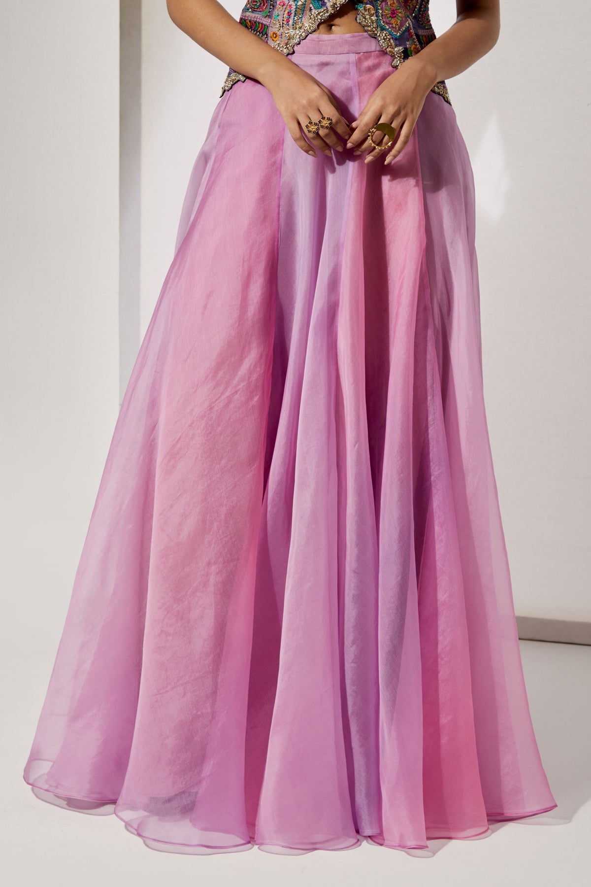 Lavender lehenga Set