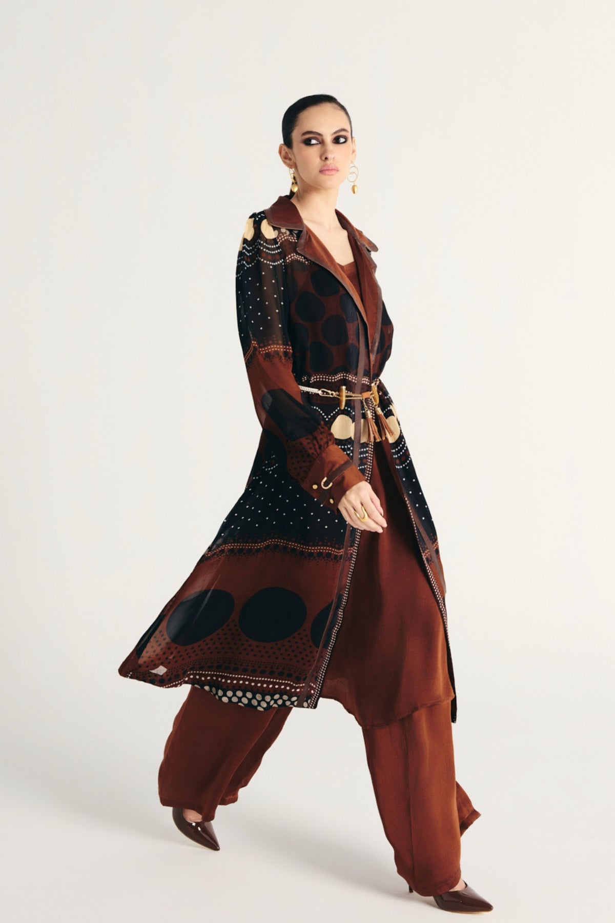Ruwaida Trench Coat Set