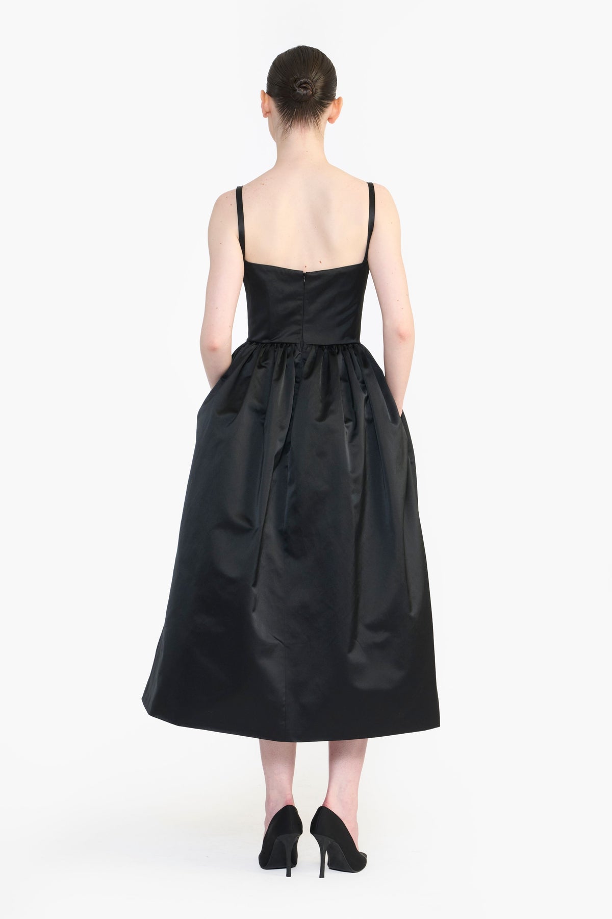 Midi Dress With Rose Flower