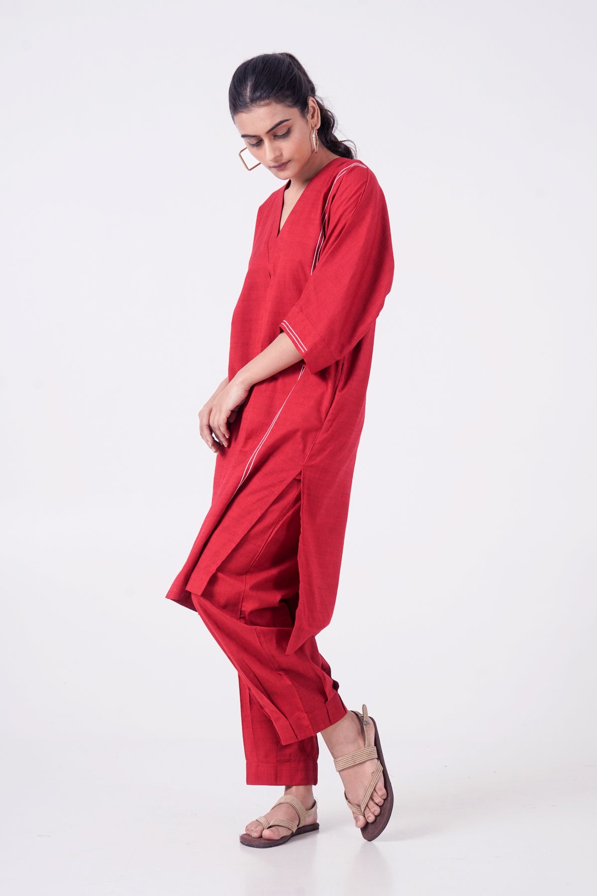 Ease Tunic in Red
