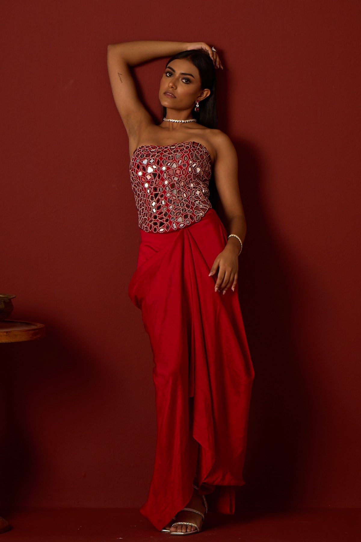 Mirrorwork Skirt Set