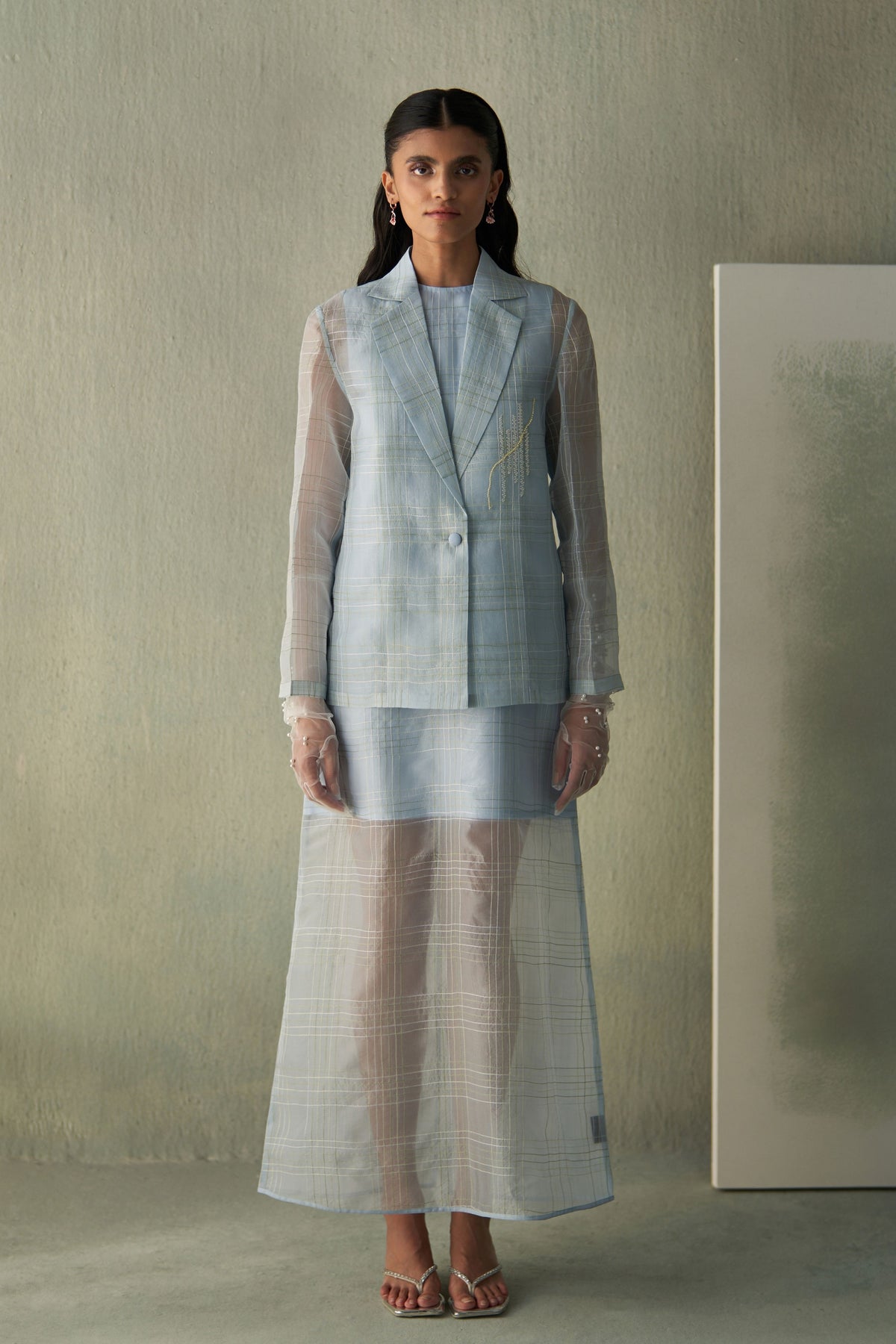 Sky Semi Sheer Dress