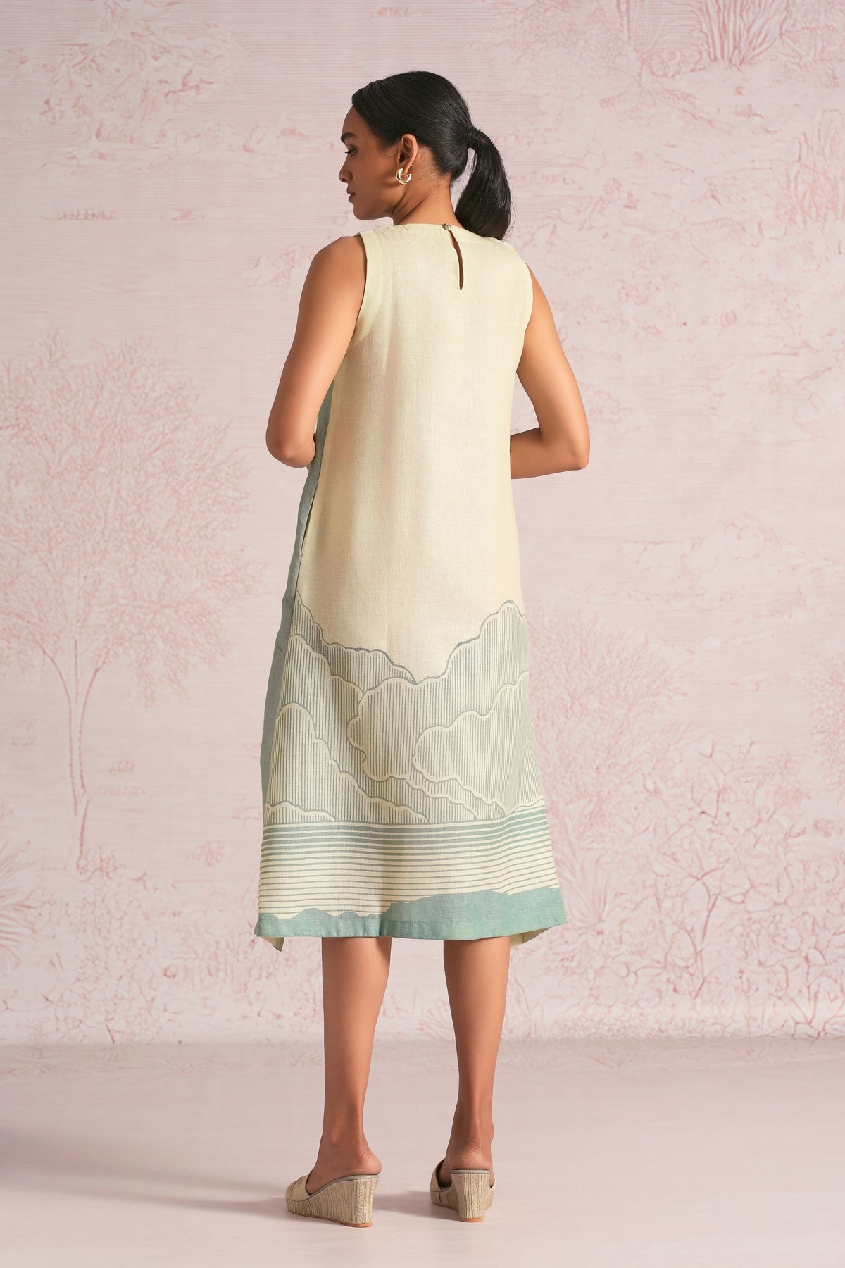 Silver Sea Green Dress