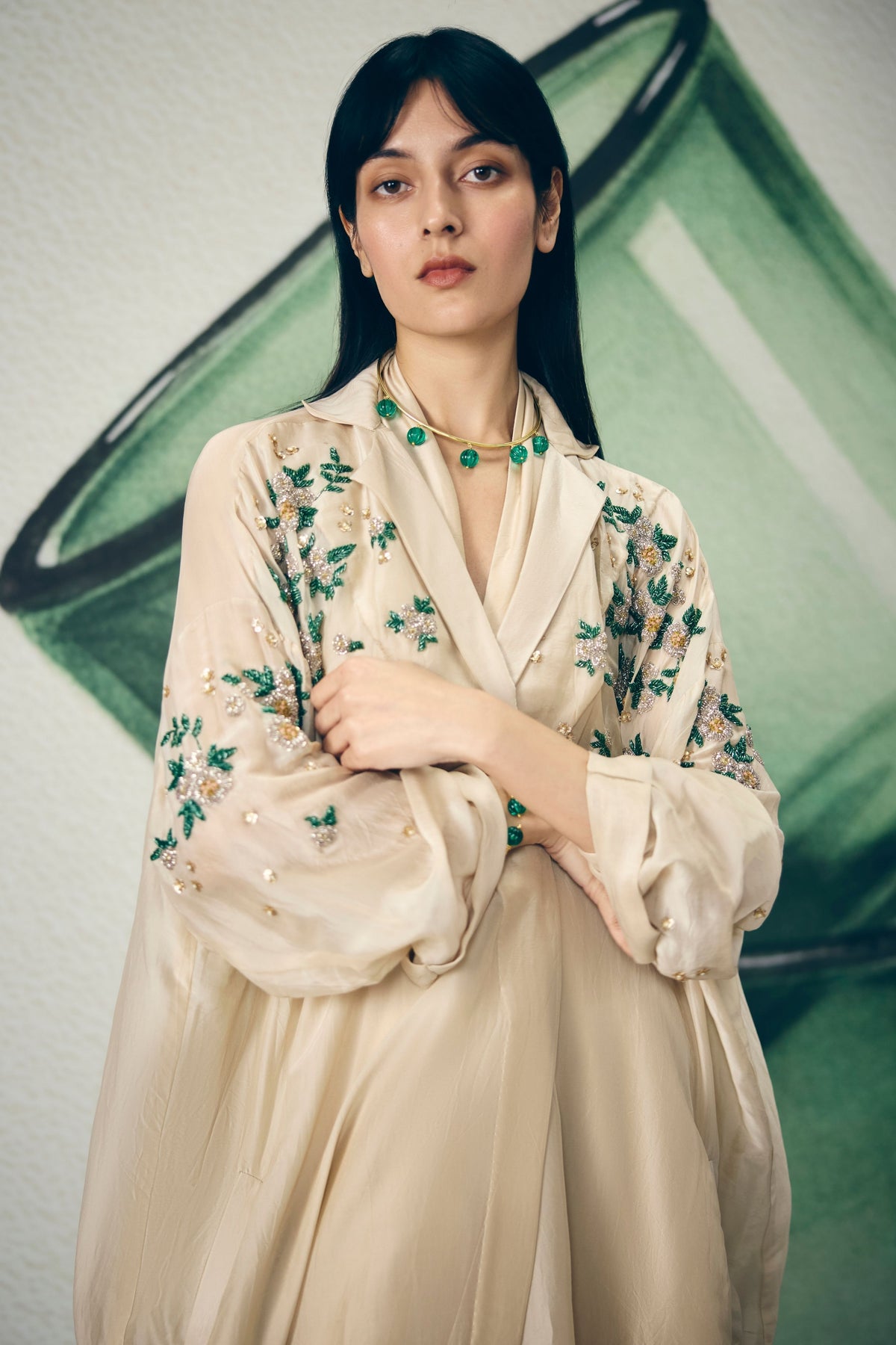 Shinju Ivory Jumpsuit Set