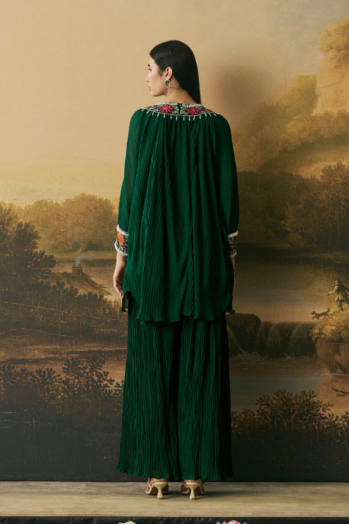 Emerald Green Tunic Set