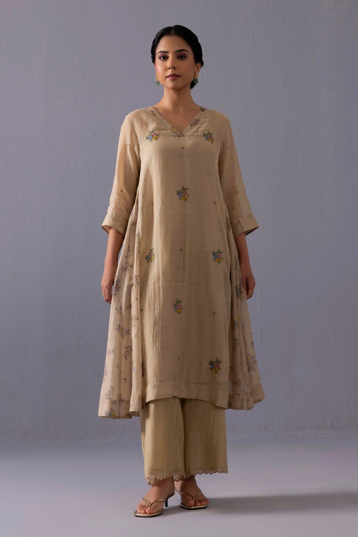Sagarika Beige Kurta Set
