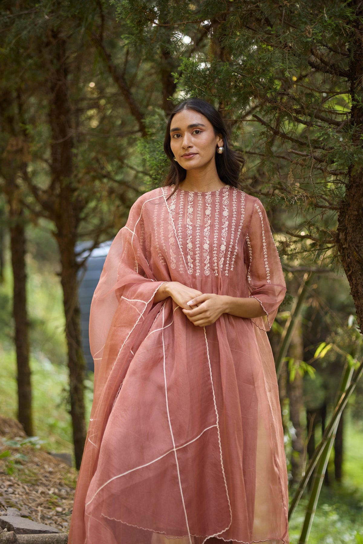 Prach Floral Pleated Dress