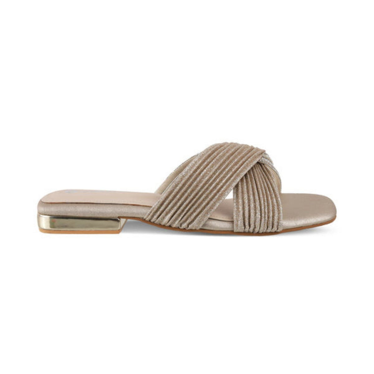 Lulu Antique Silver Flats