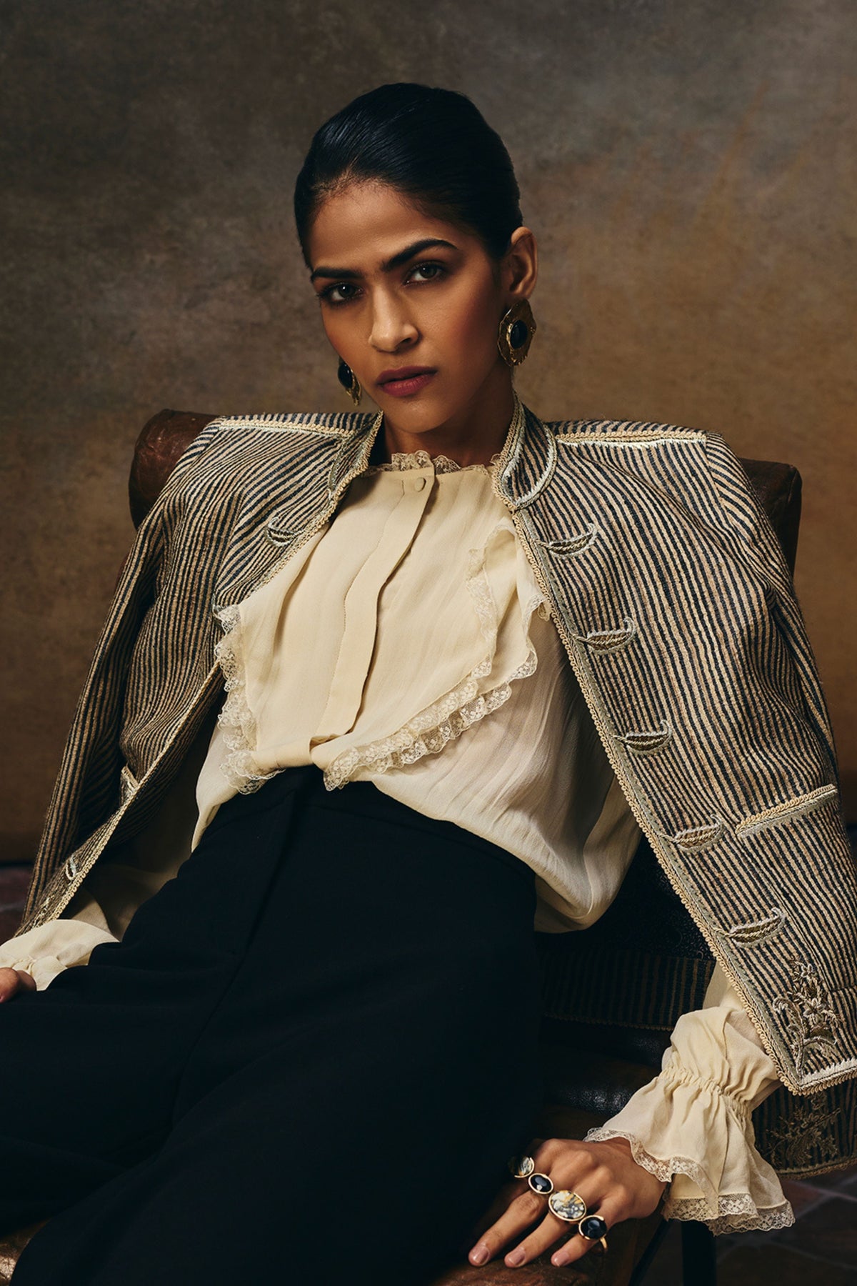 Maisie Ivory Ruffle Top