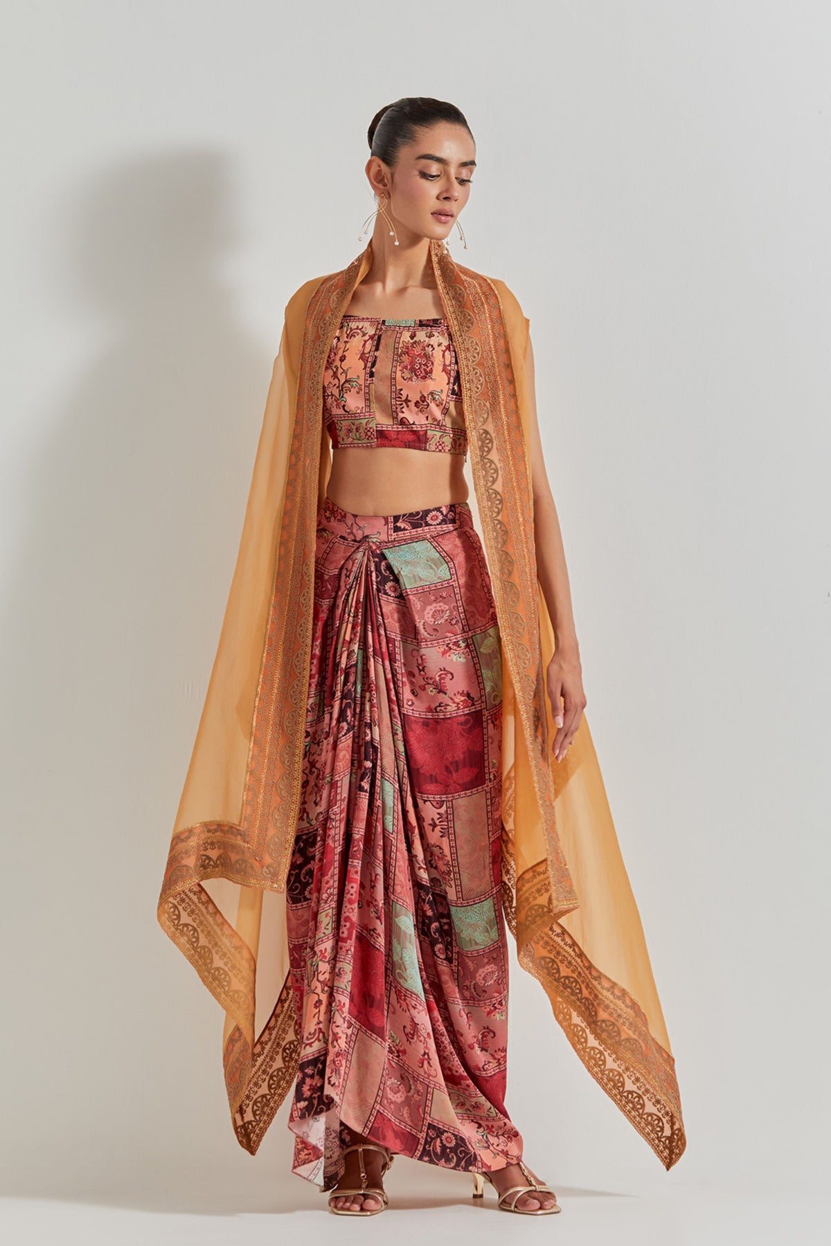 Spicy Glam Cape Set