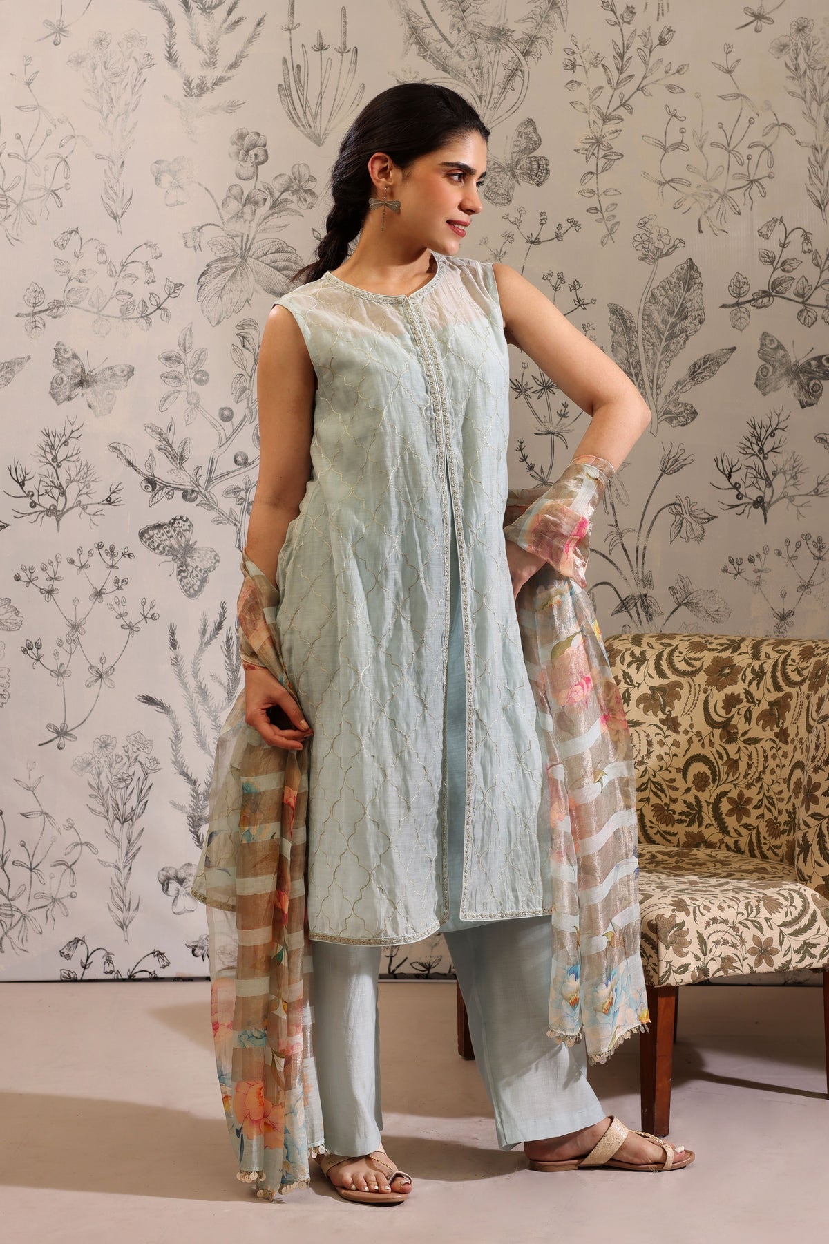 Makaranda Blue Kurta Set