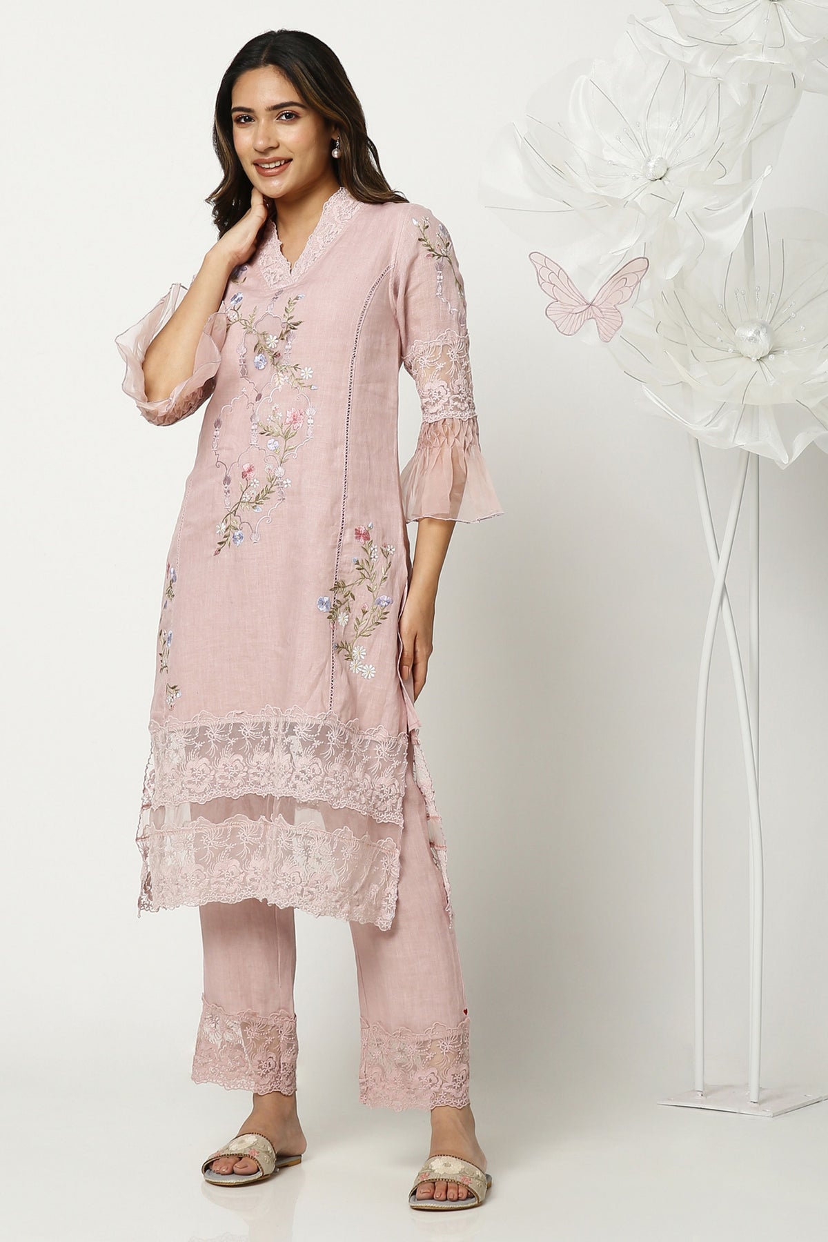 Pink Eden Kurta Set