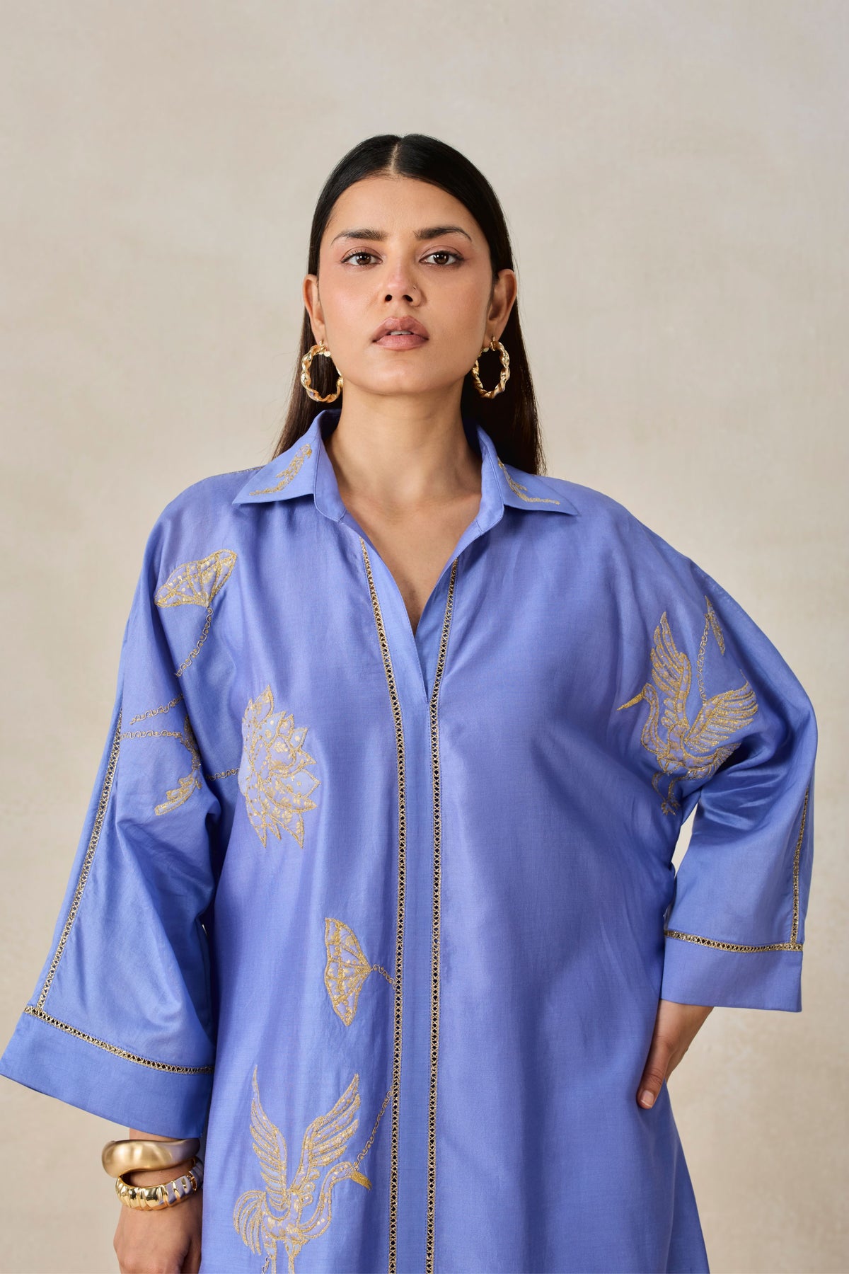 Blue Kurta With Salwar Set