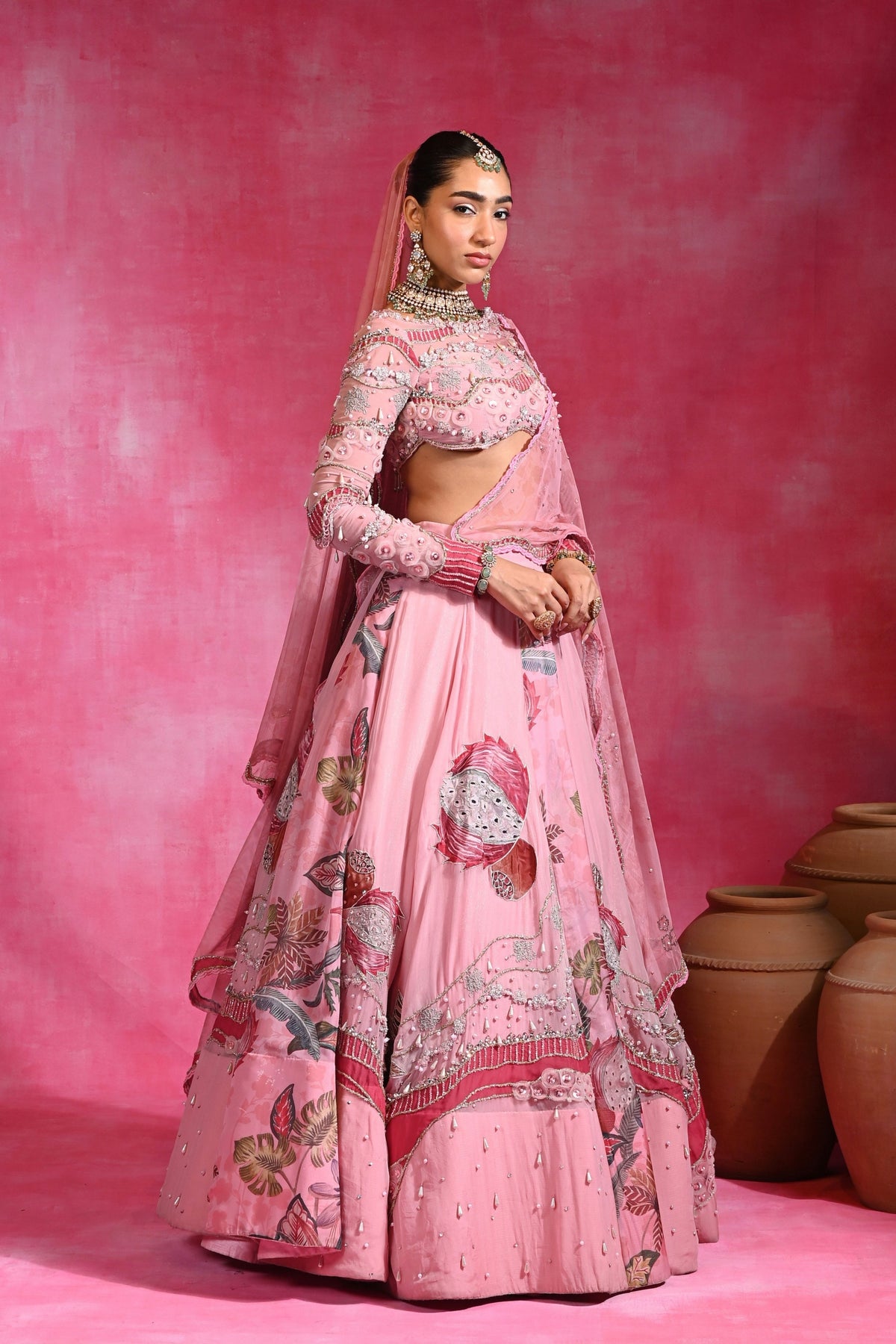 Gulabi Maharani Lehenga Set