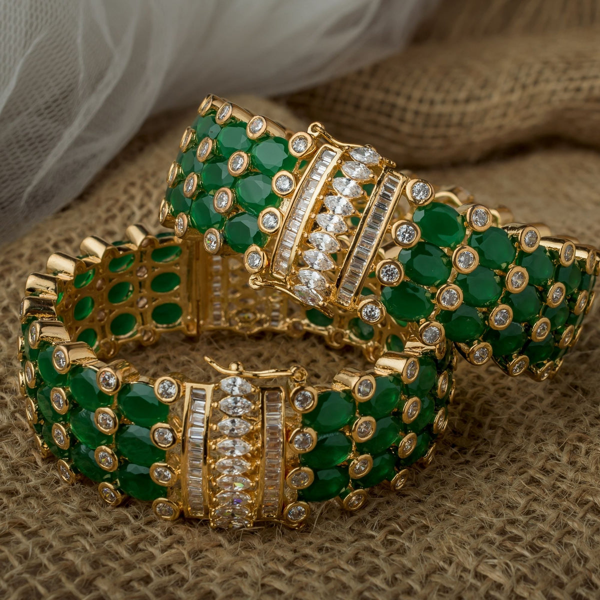 Kundan Polki Pair of Bangles