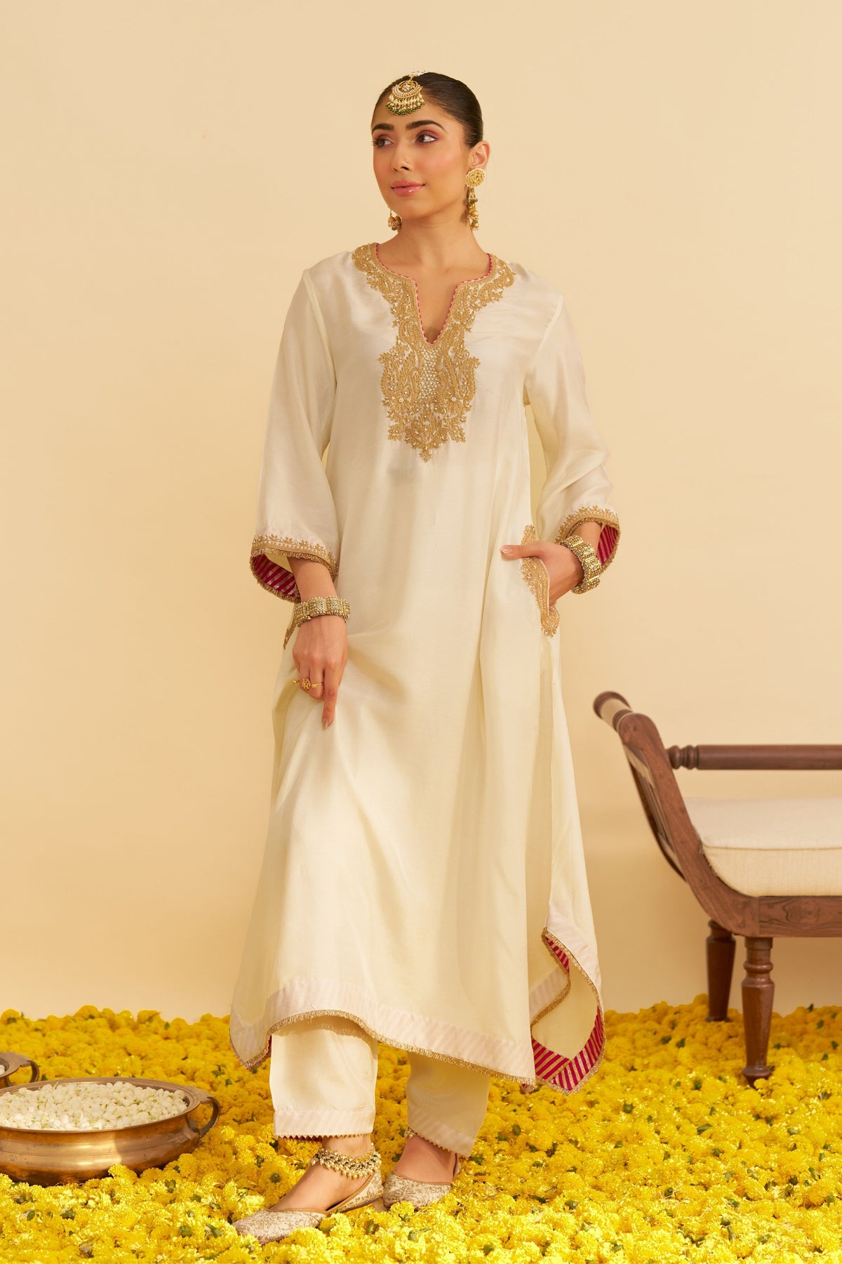 Amaya Ivory Salwar Set
