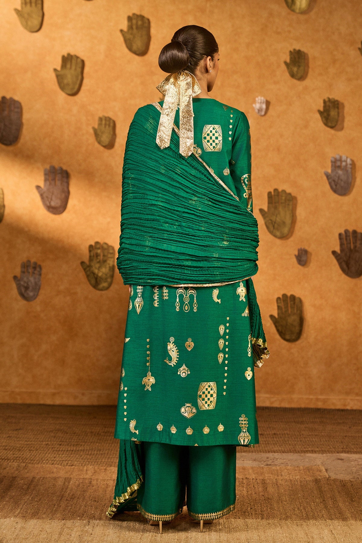 Folkstone Green Kurta Set