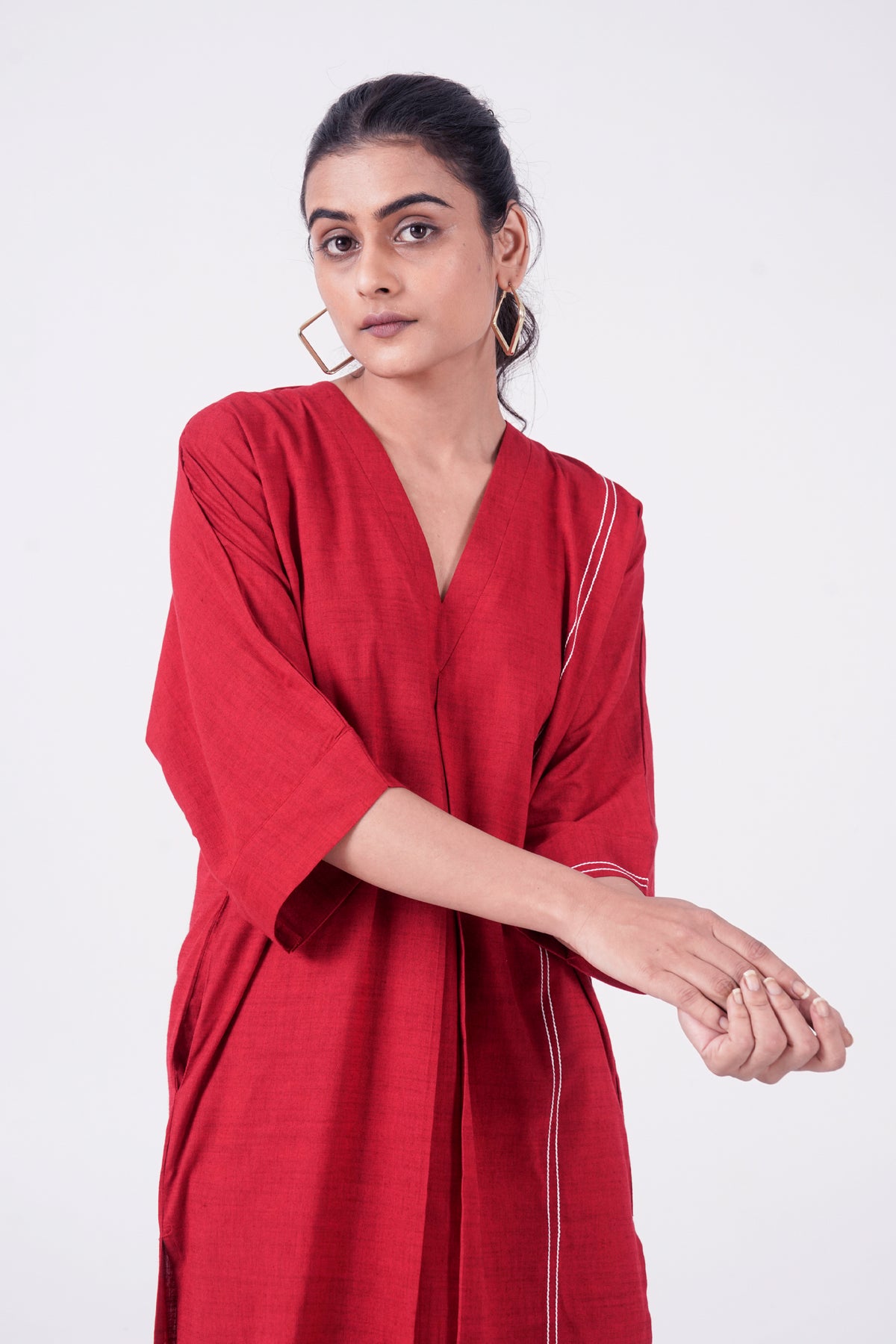 Ease Red Tunic Set