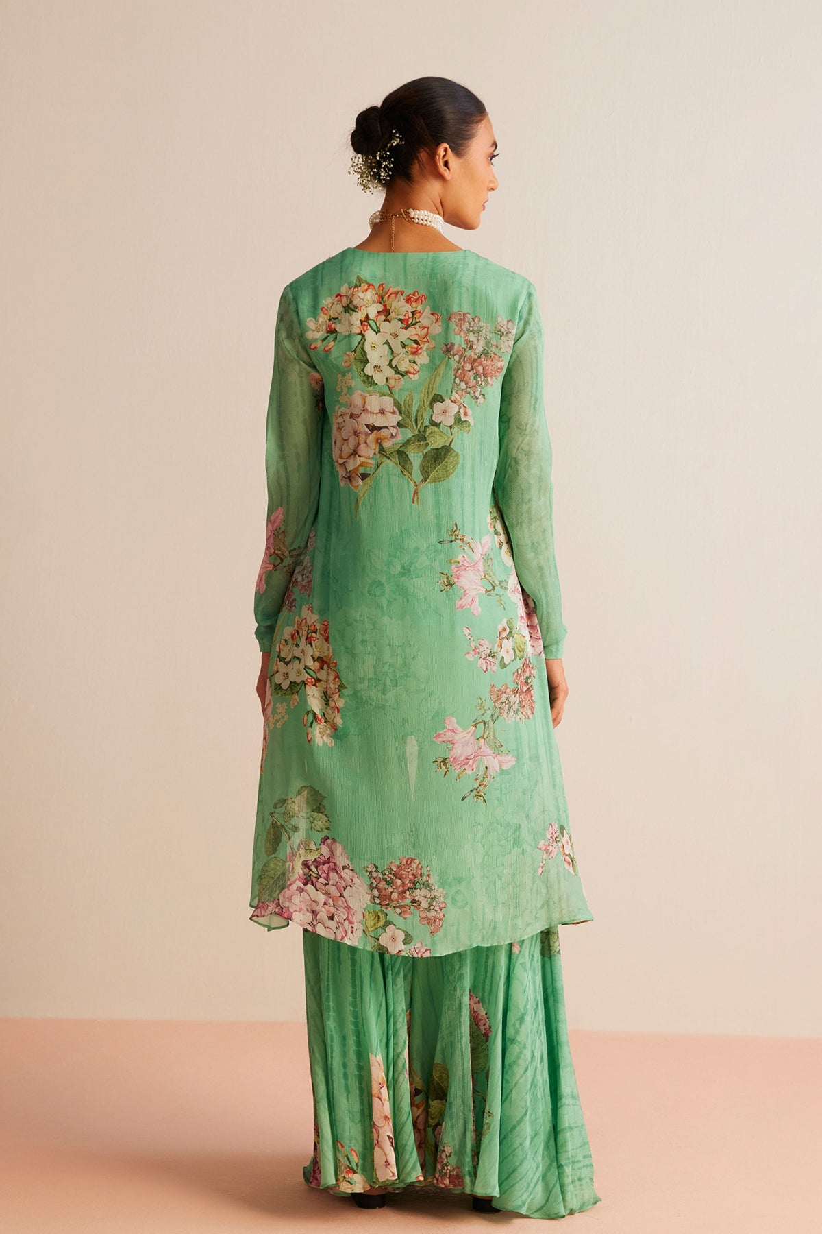 Sea Green Faiza Tunic Set