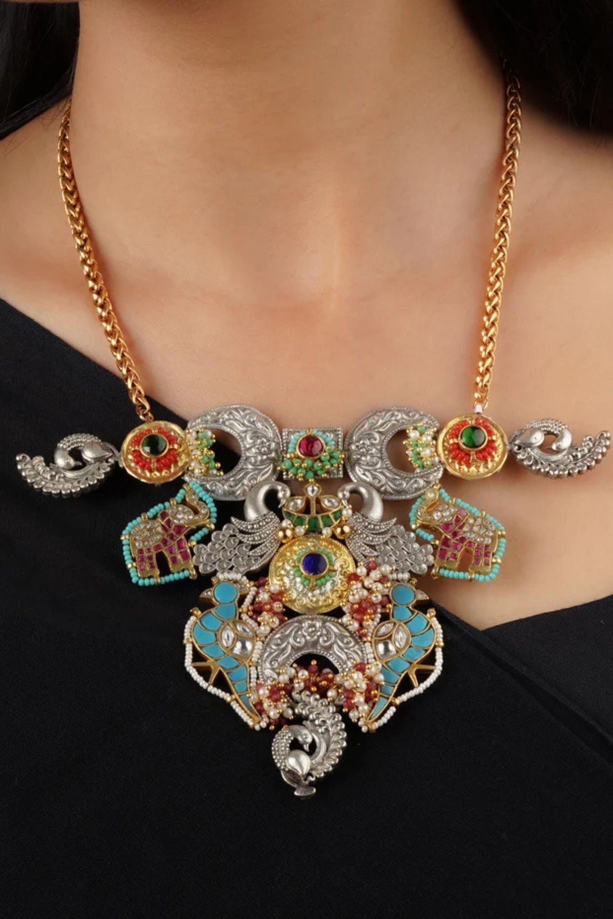 Multicolor Tribal Necklace