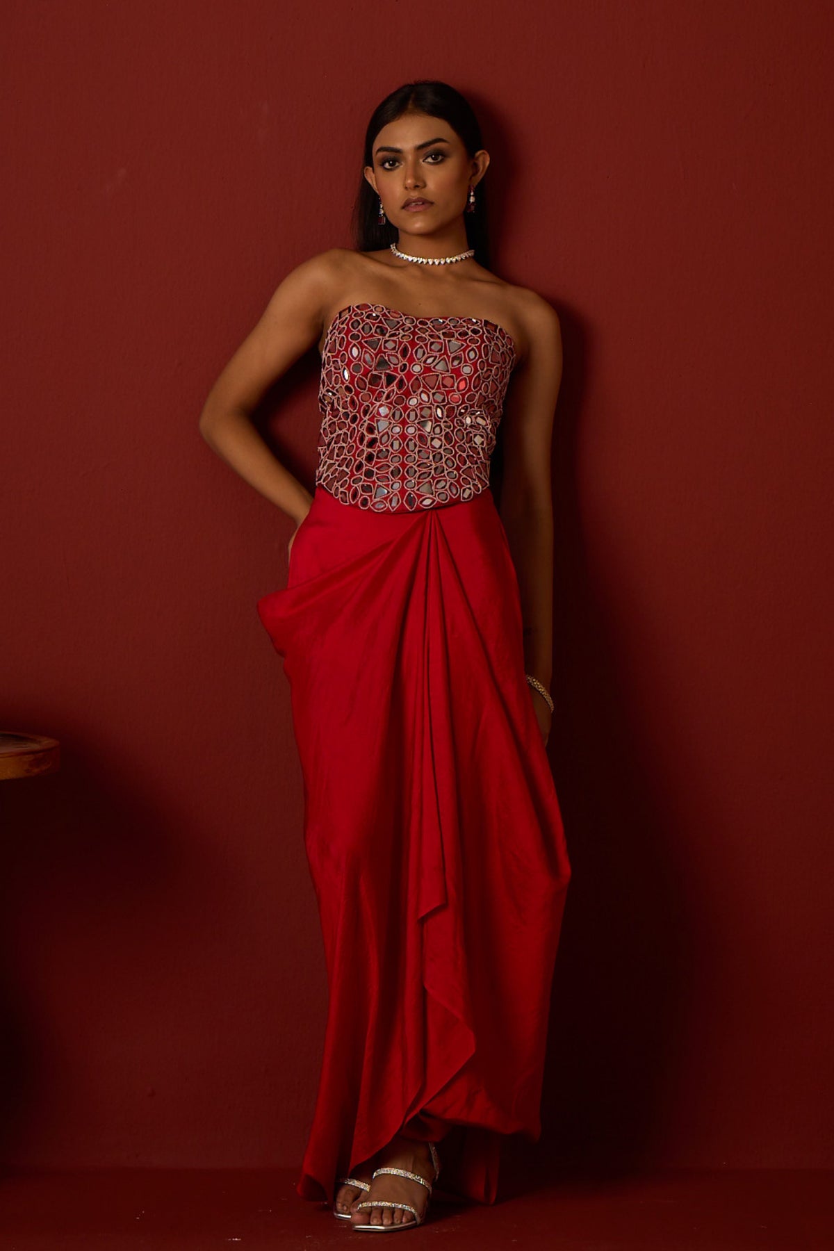 Mirrorwork Skirt Set