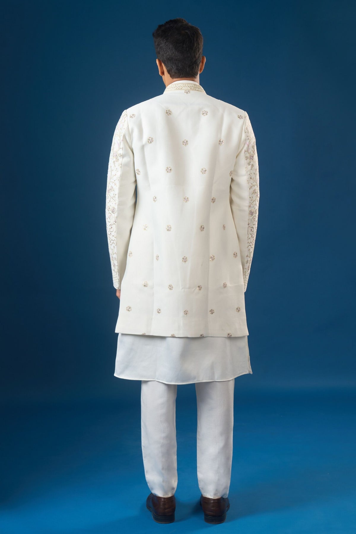 Off White Indo-western Set