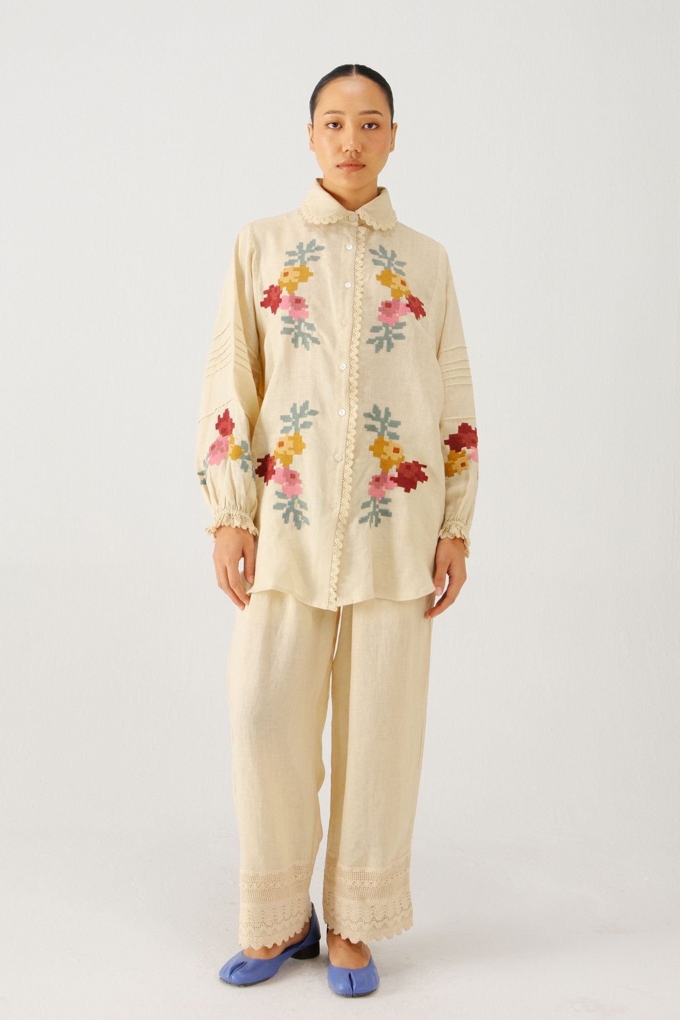 Ivory Moira Shirt - Cord - Elahe