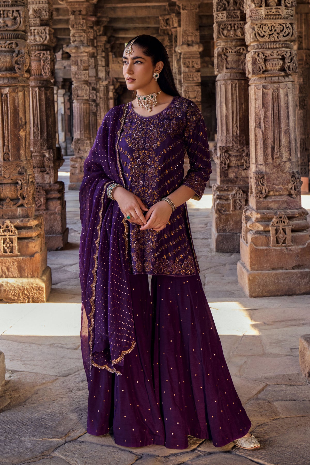 Naqsh Gharara Set