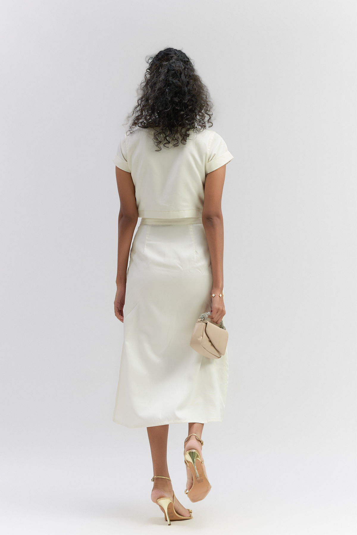 Applique Work Top and Skirt