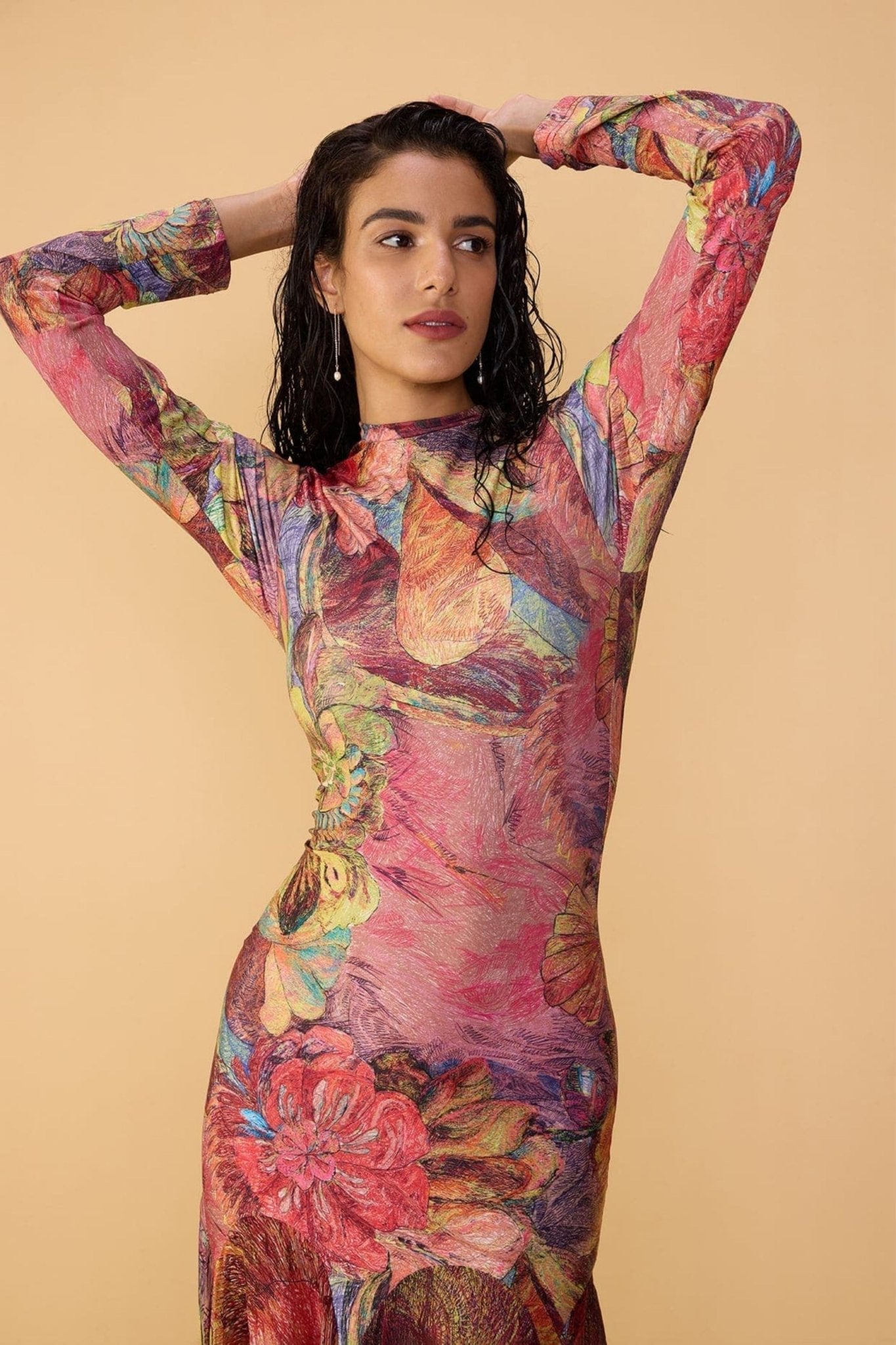 Maeva Floral Print Dress - Saaksha & Kinni - Elahe