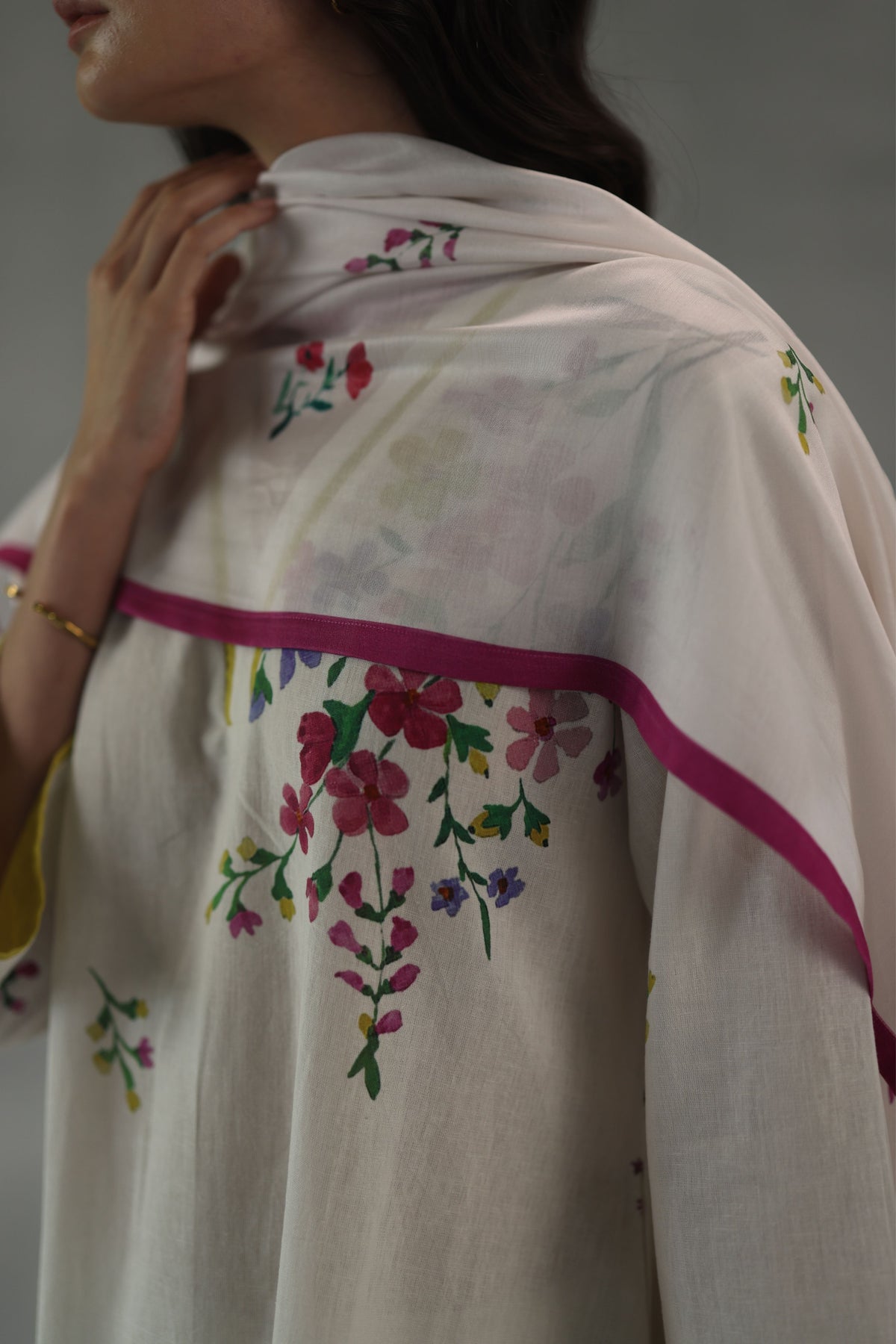 White Viola Kurta Set