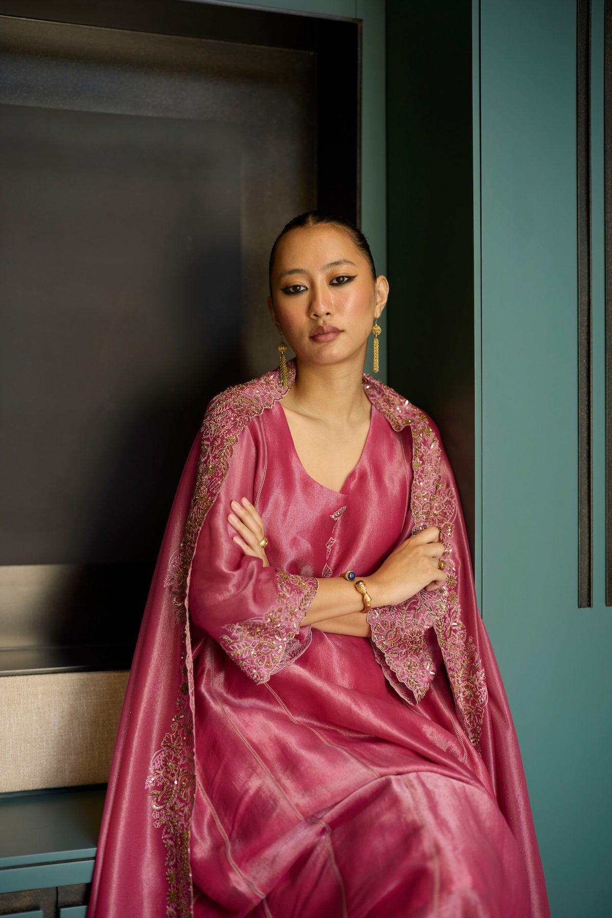 Pink Dhara Kurta Set