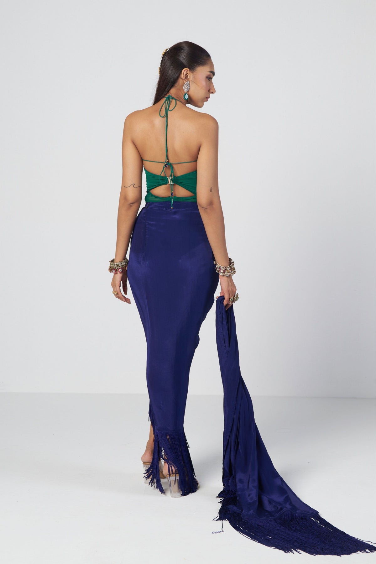 Rimjhim Blue Skirt Set