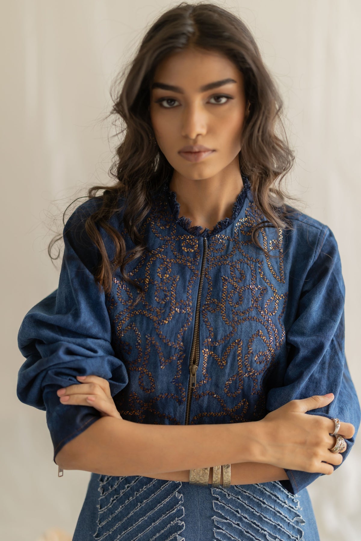 Tie-dye Zipper Shirt