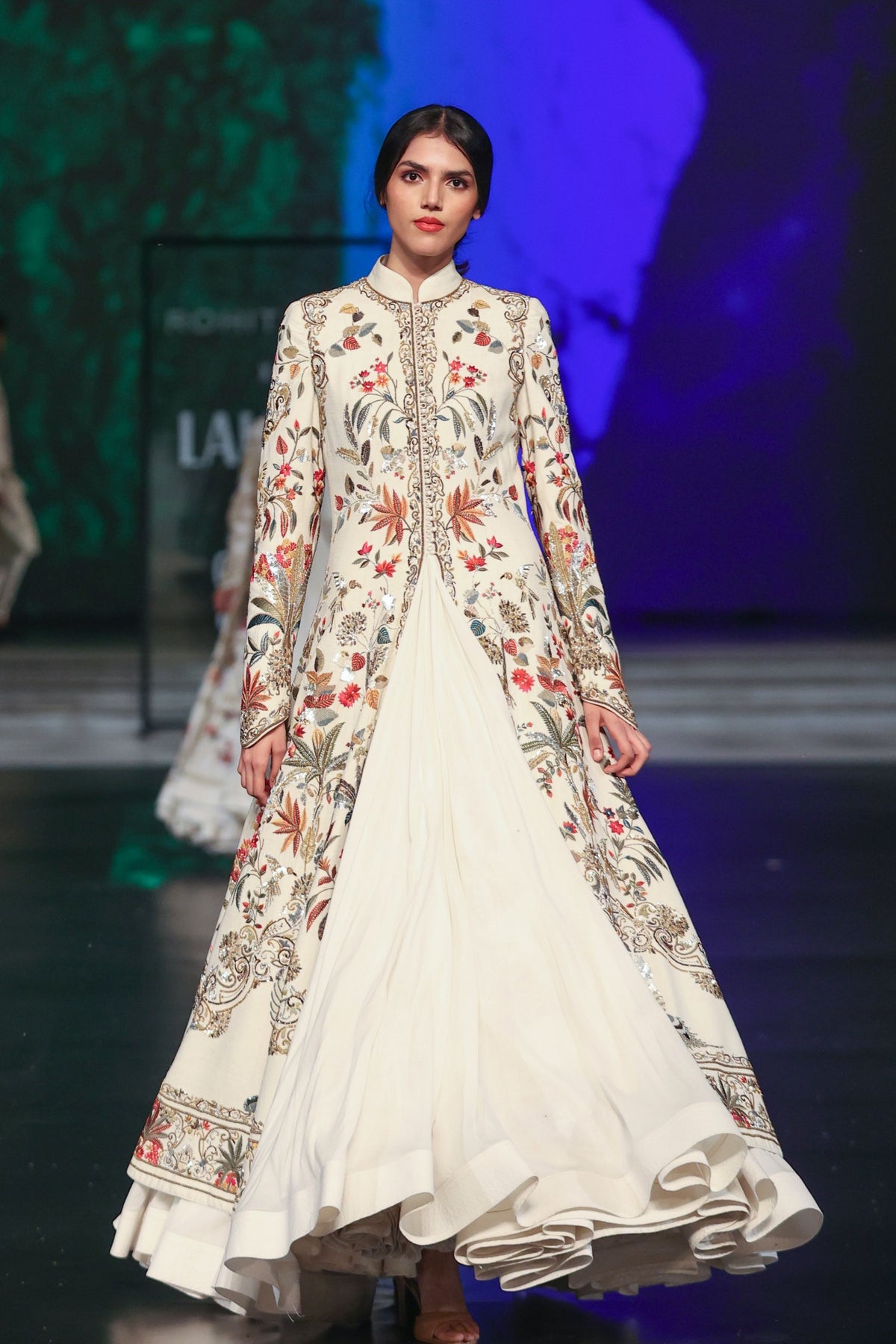 Matka Silk Front Slit Long Jacket