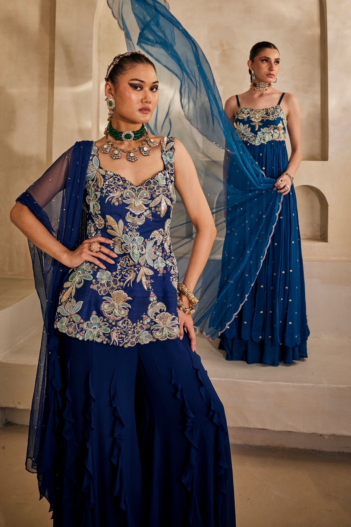 Neel Afreen Anarkali Set