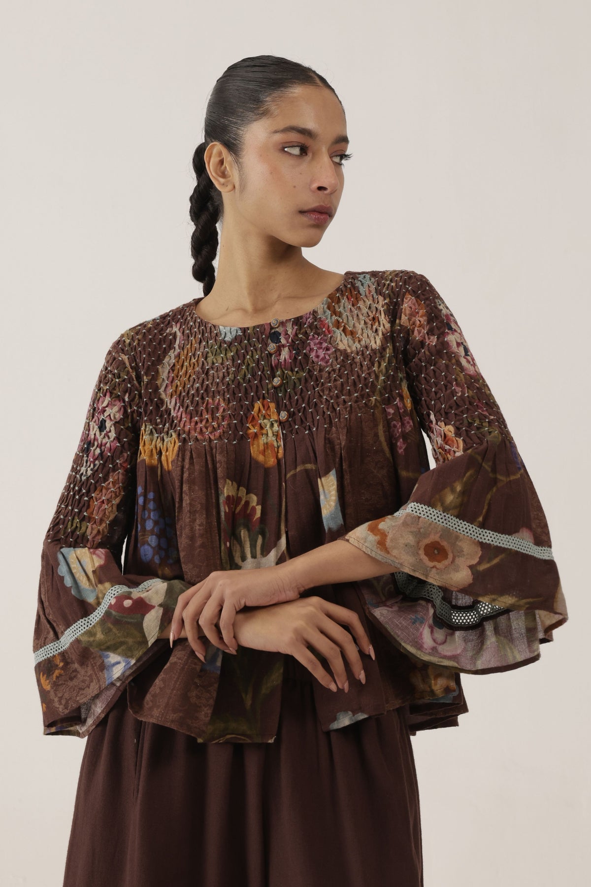 Louie Brown Top