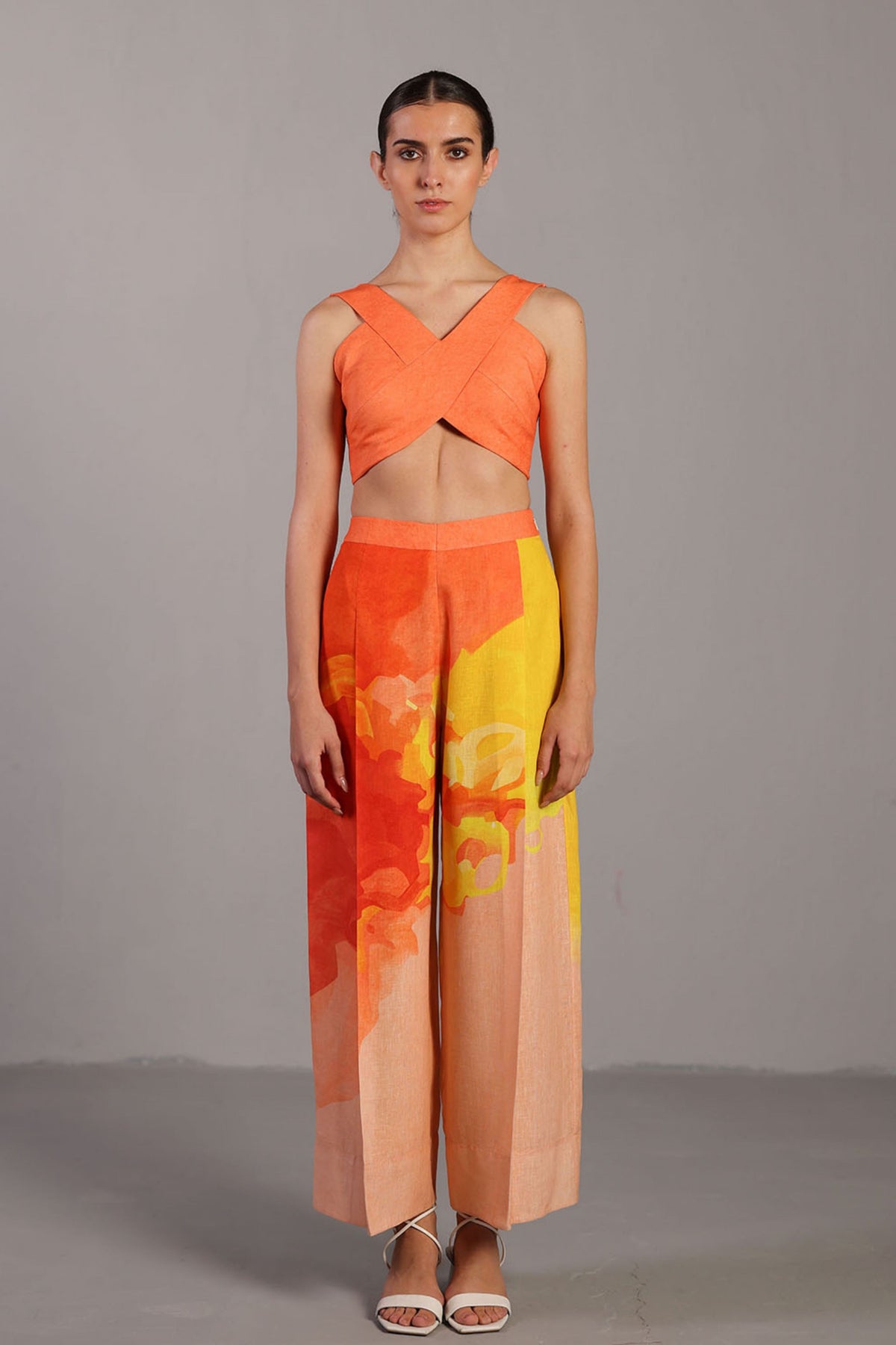 Orange and Yellow Co-ord Set