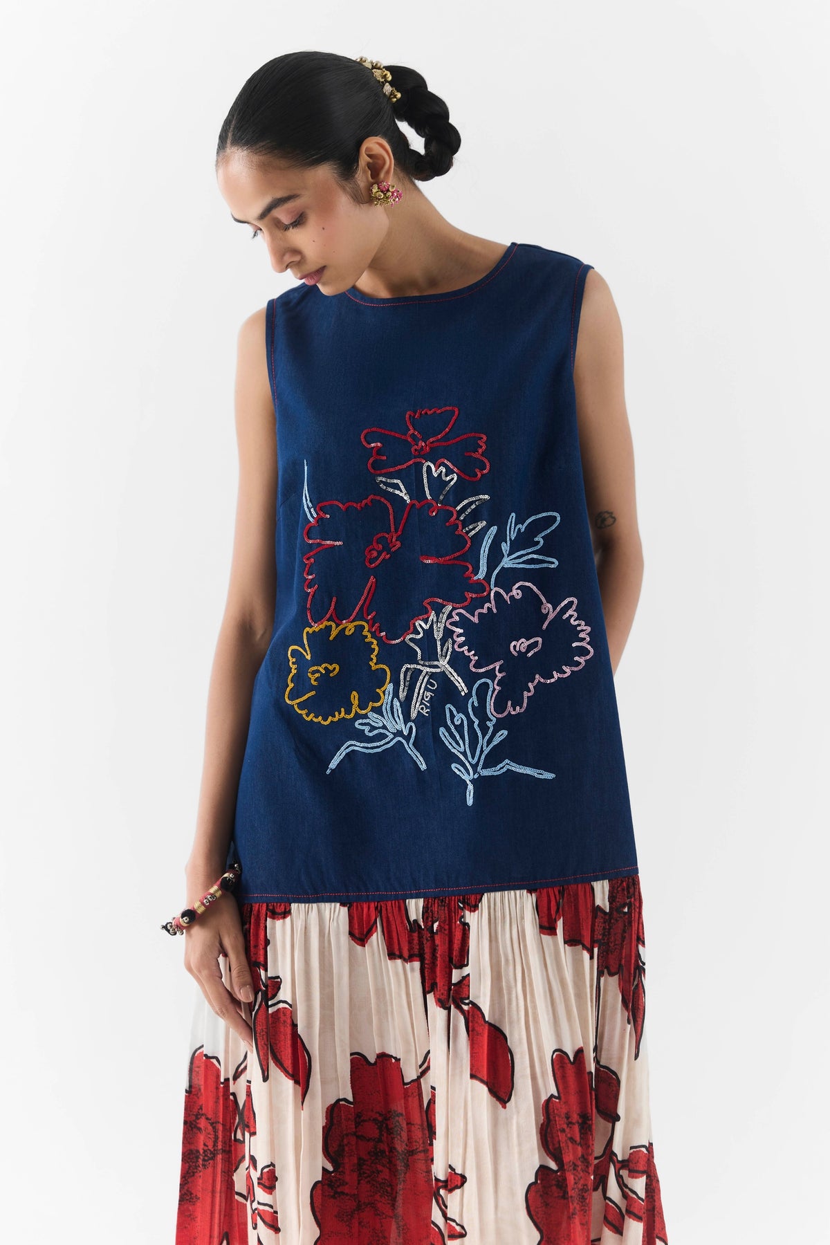 Rosalie Denim A-Line Dress