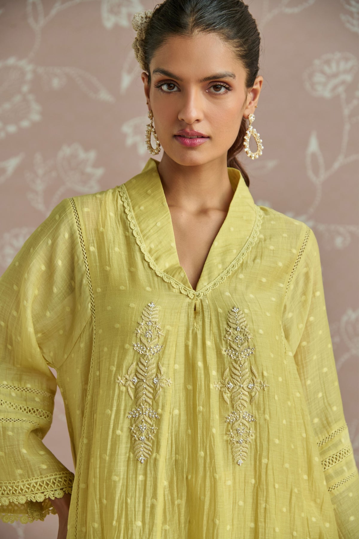 Yellow Fiza Kurta Set