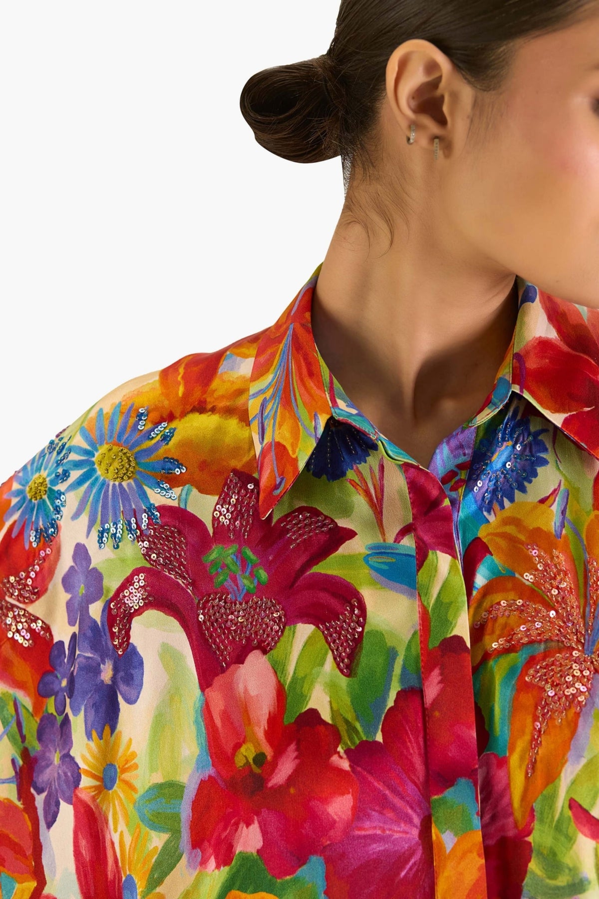 Hocknet Floral Kaftan Shirt