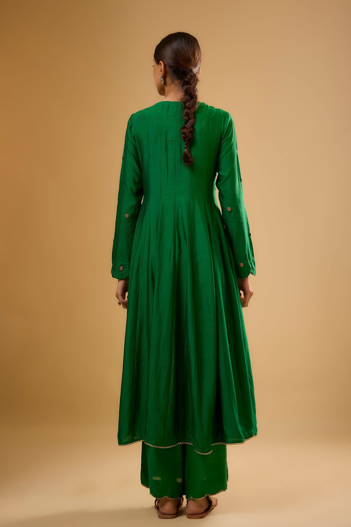 Green Anarkali Set