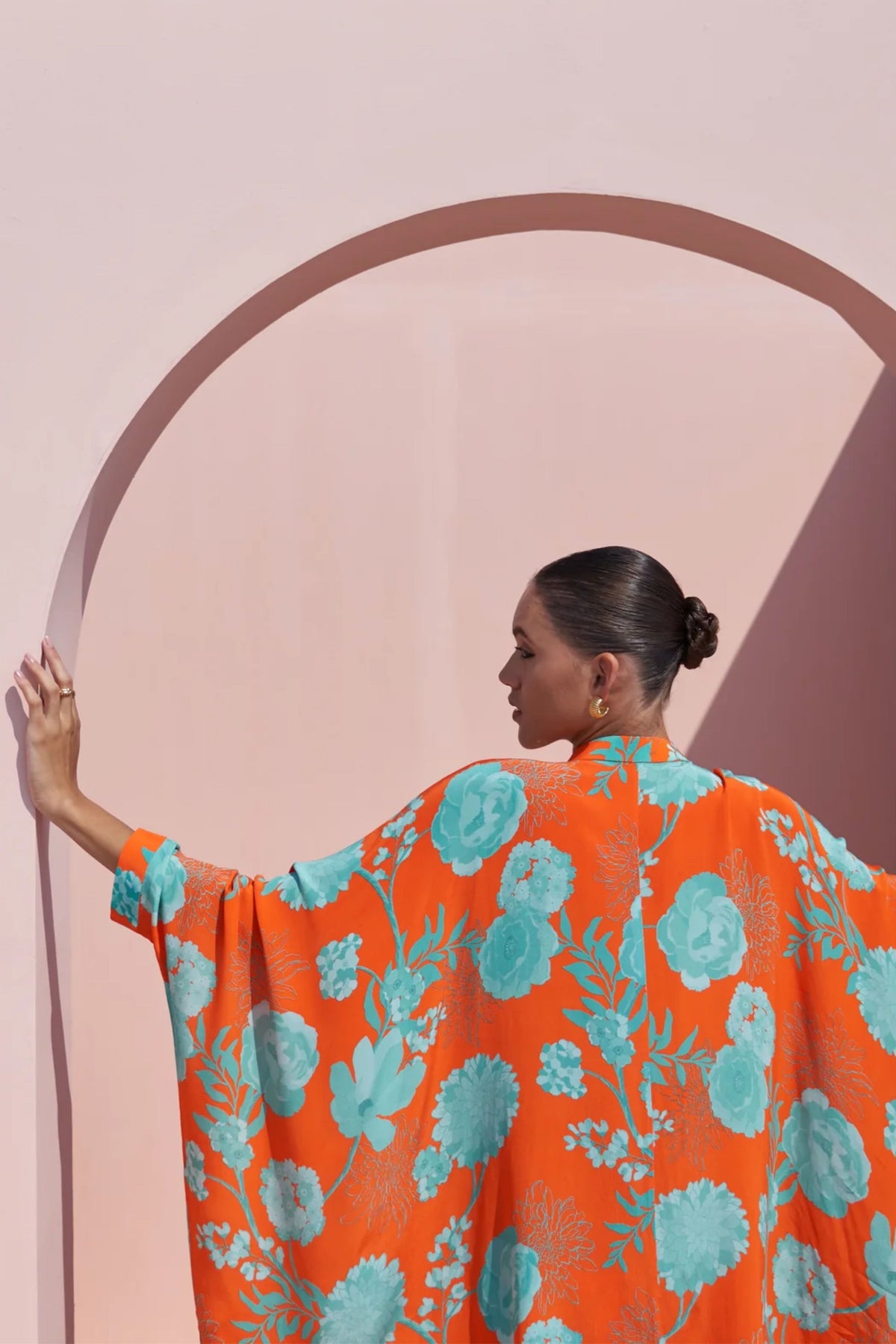 Orange Moroccan Coin Yoke Co-ord Set