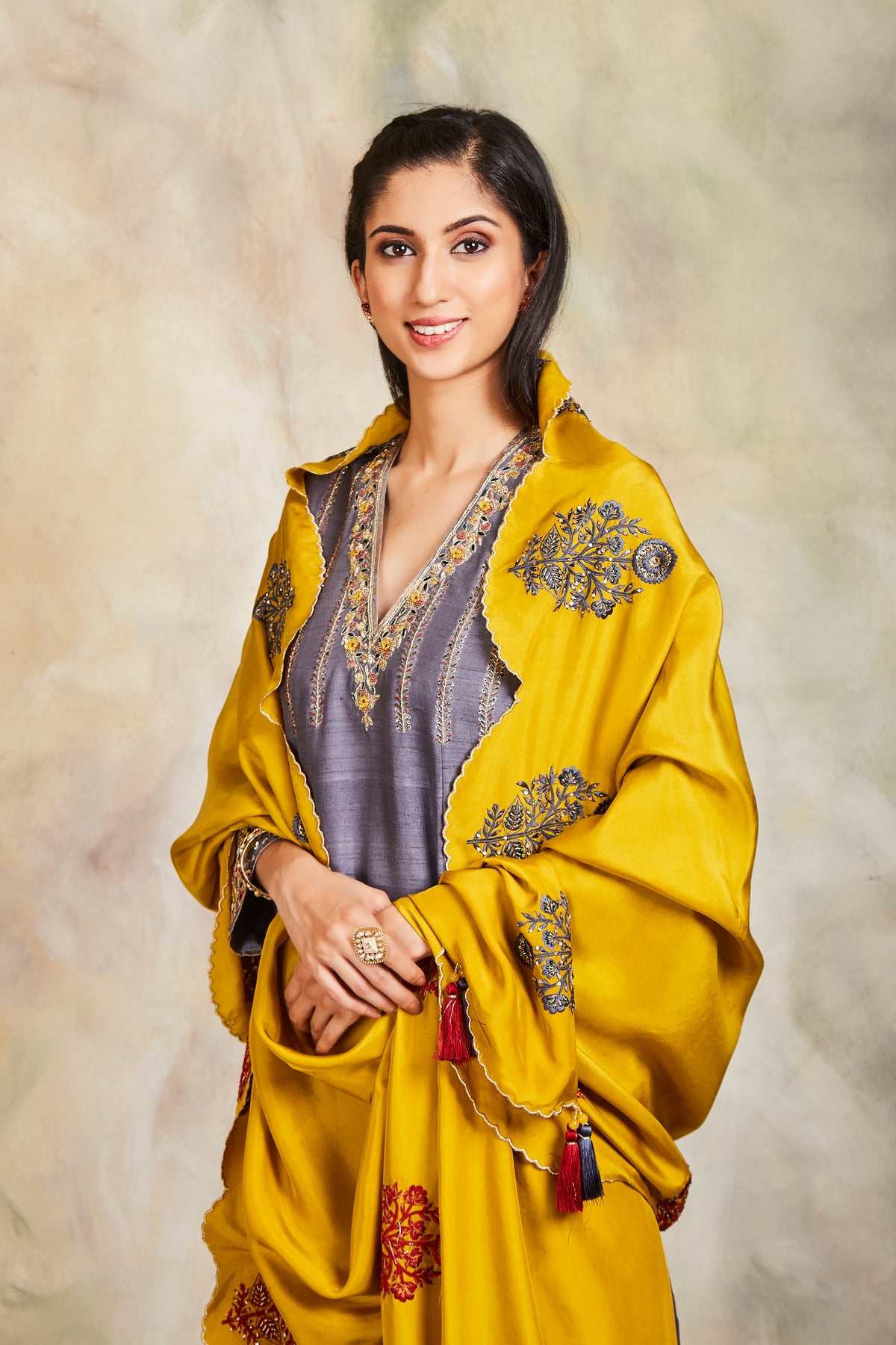 Grey kurta set