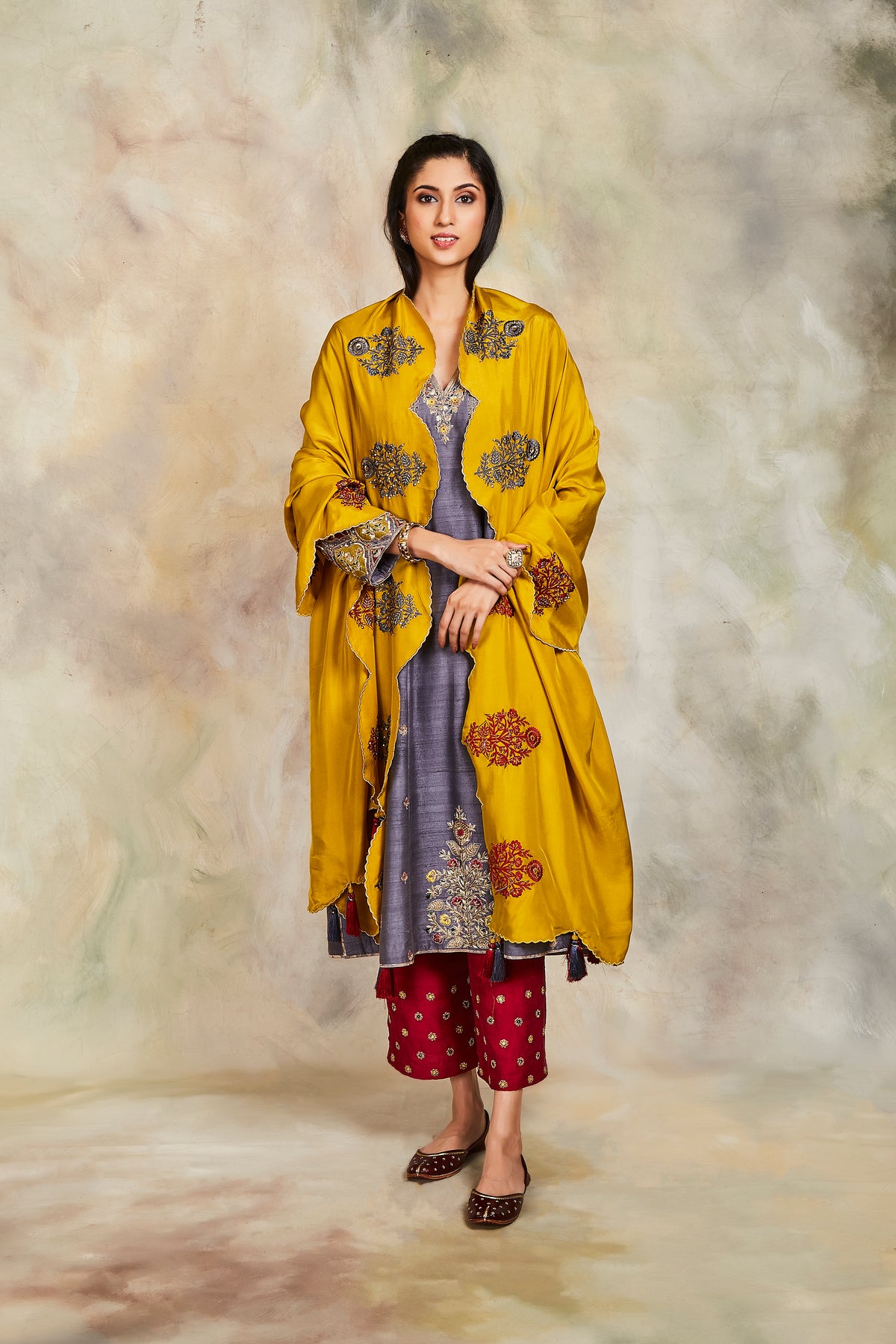 Grey kurta set