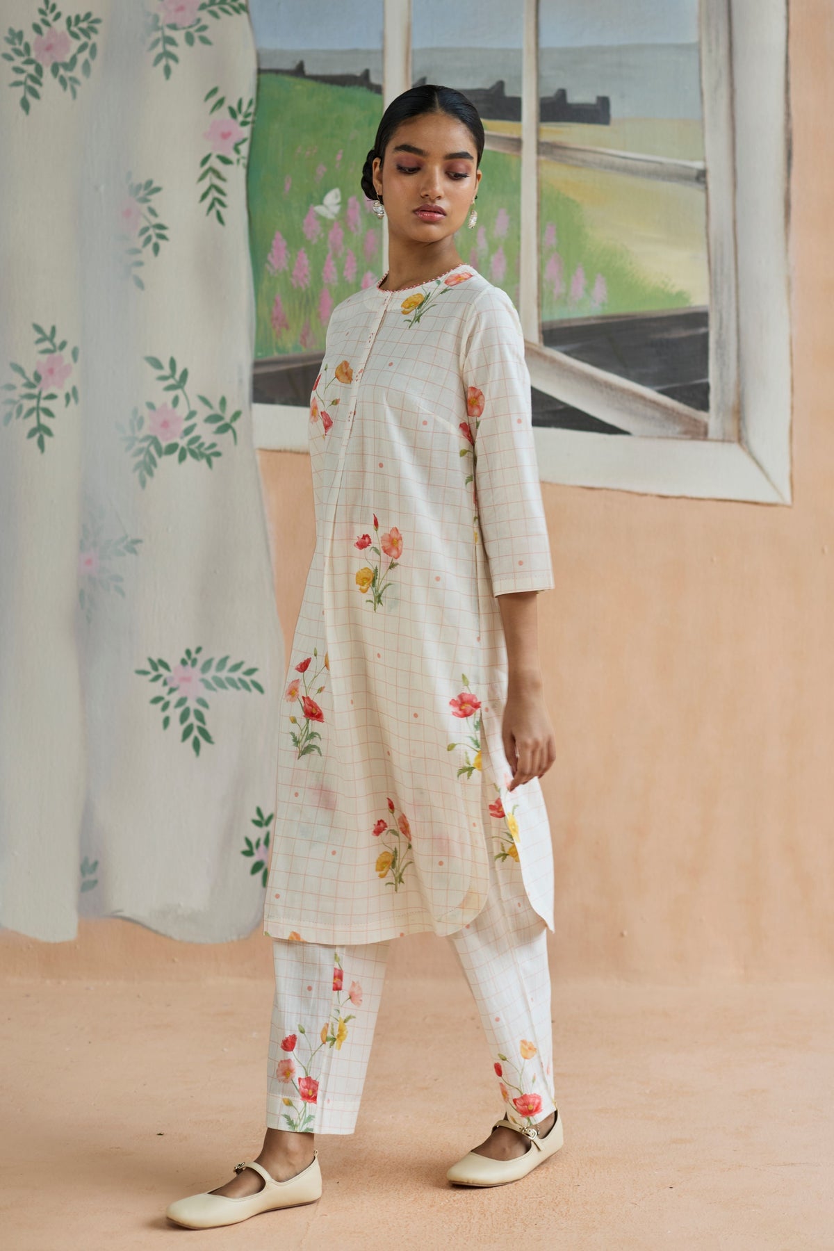 Poppy Long Kurta Set